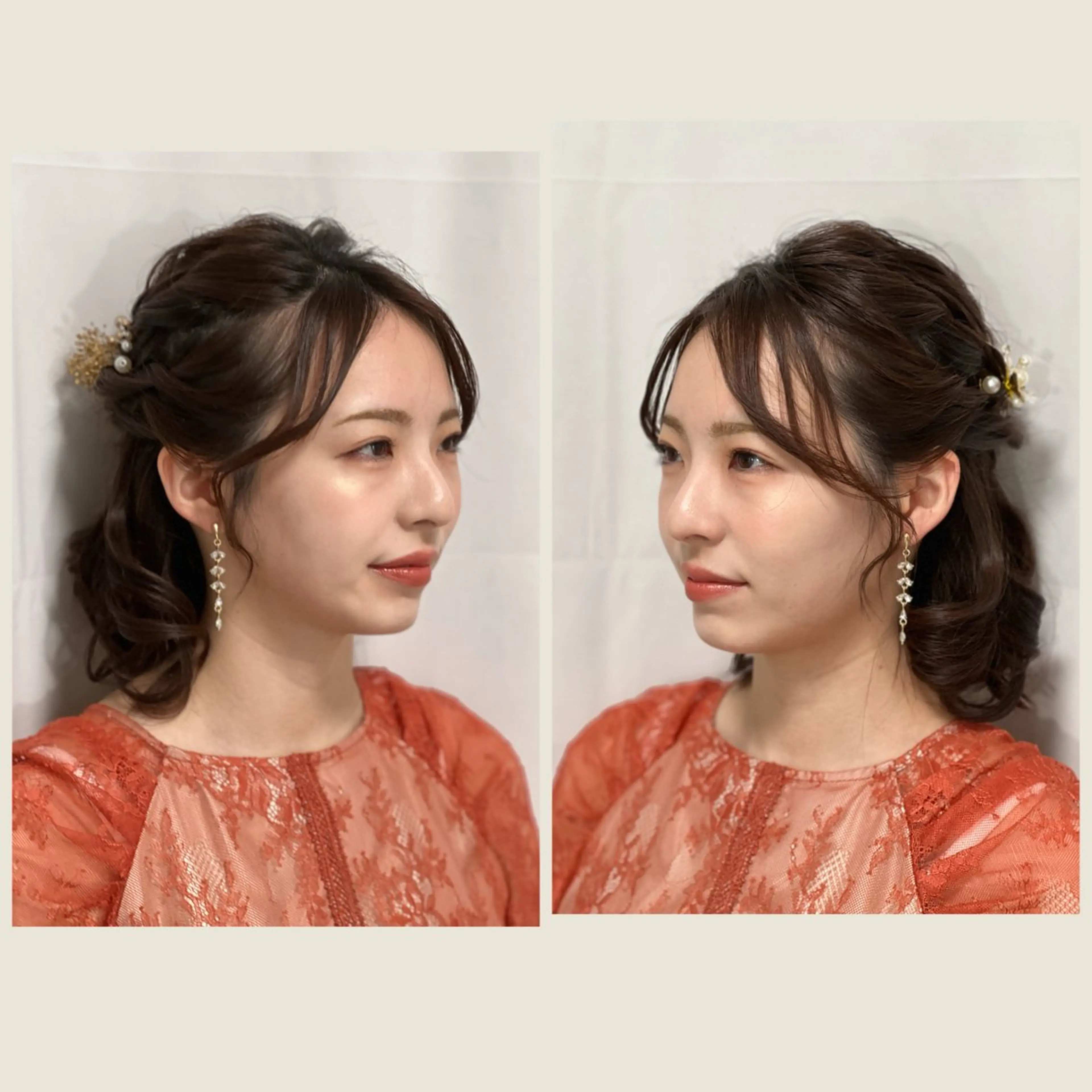 ヘアアレンジ ハーフアップ ヘアセット リクエスト受付中🪞 CHATEAUのヘアスタイル
