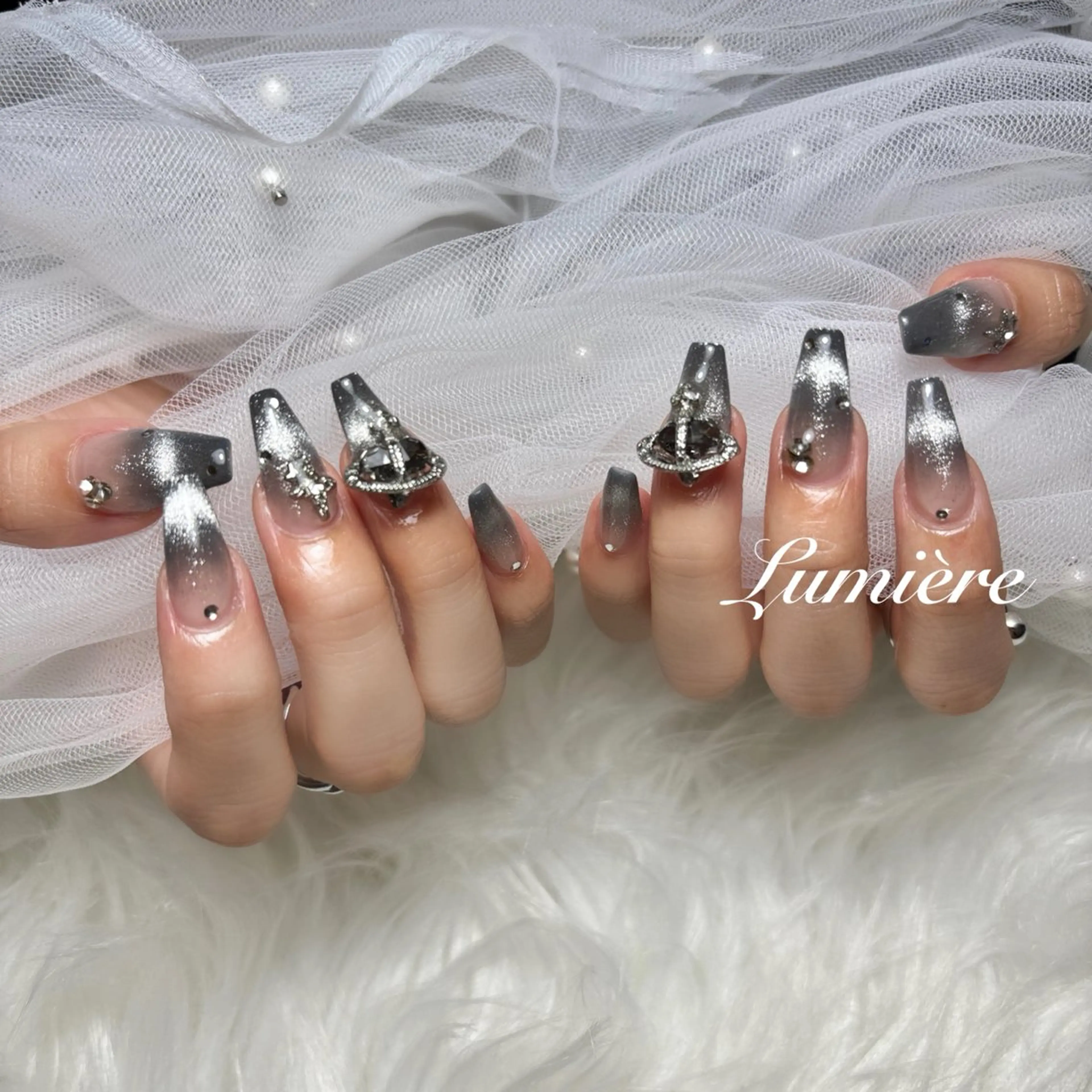 ネイル Lumière｜ ロング｜ワンホンのネイルデザイン