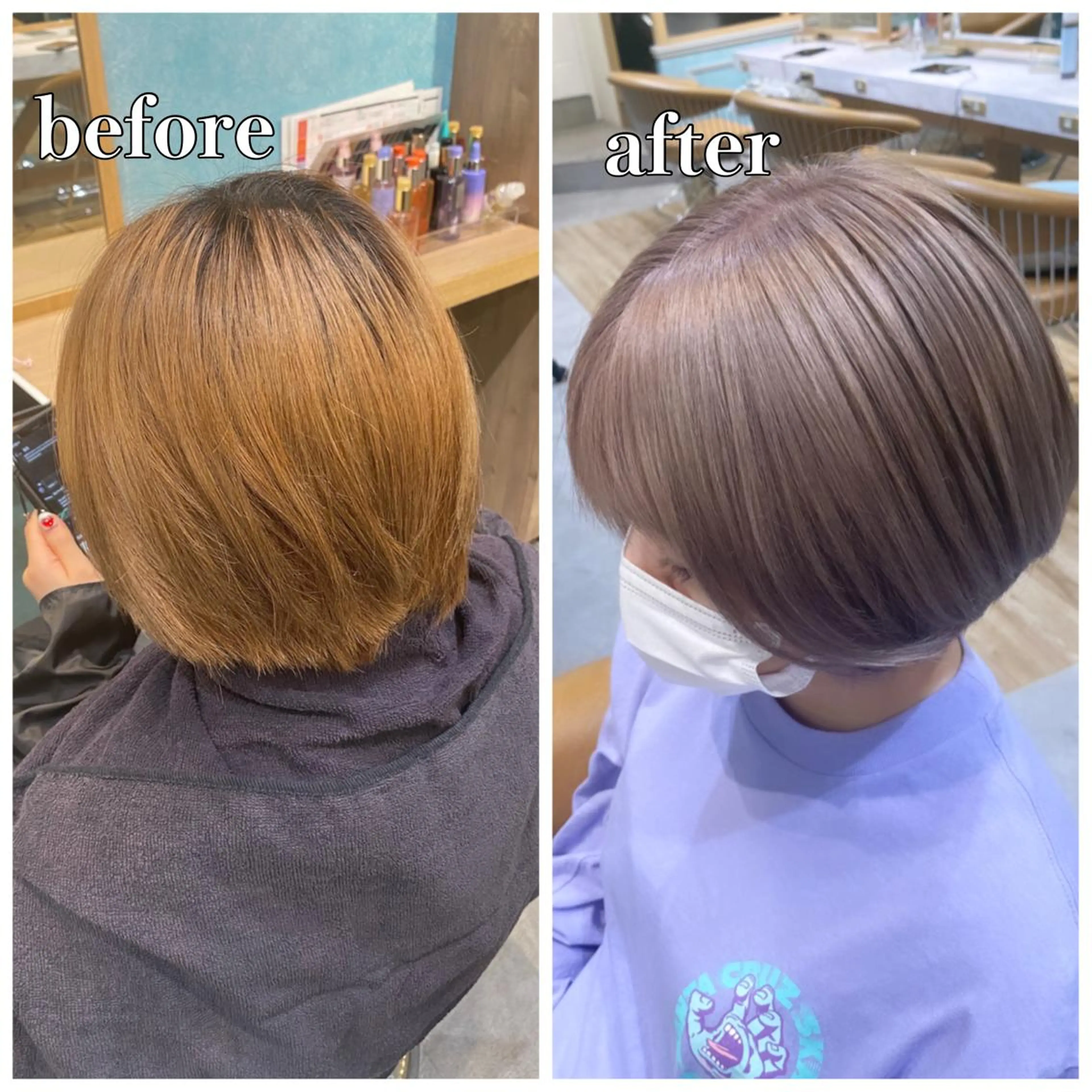 ショート カラー 🌈ブリーチ特化🌈 MINATOのヘアスタイル