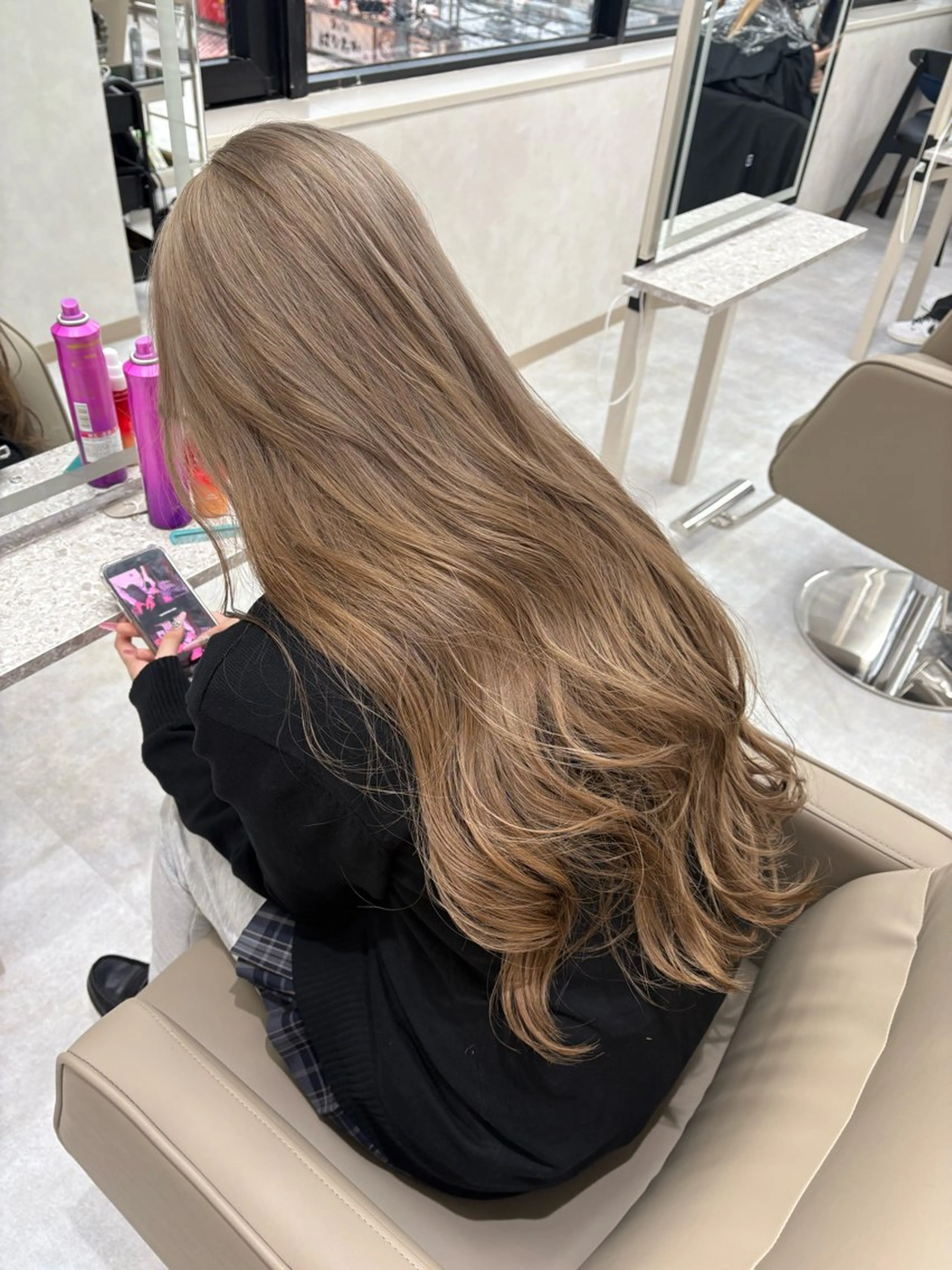 🤎ベージュにしたい方必見💡⠜🤎〖1ブリーチ×カラー〗の写真