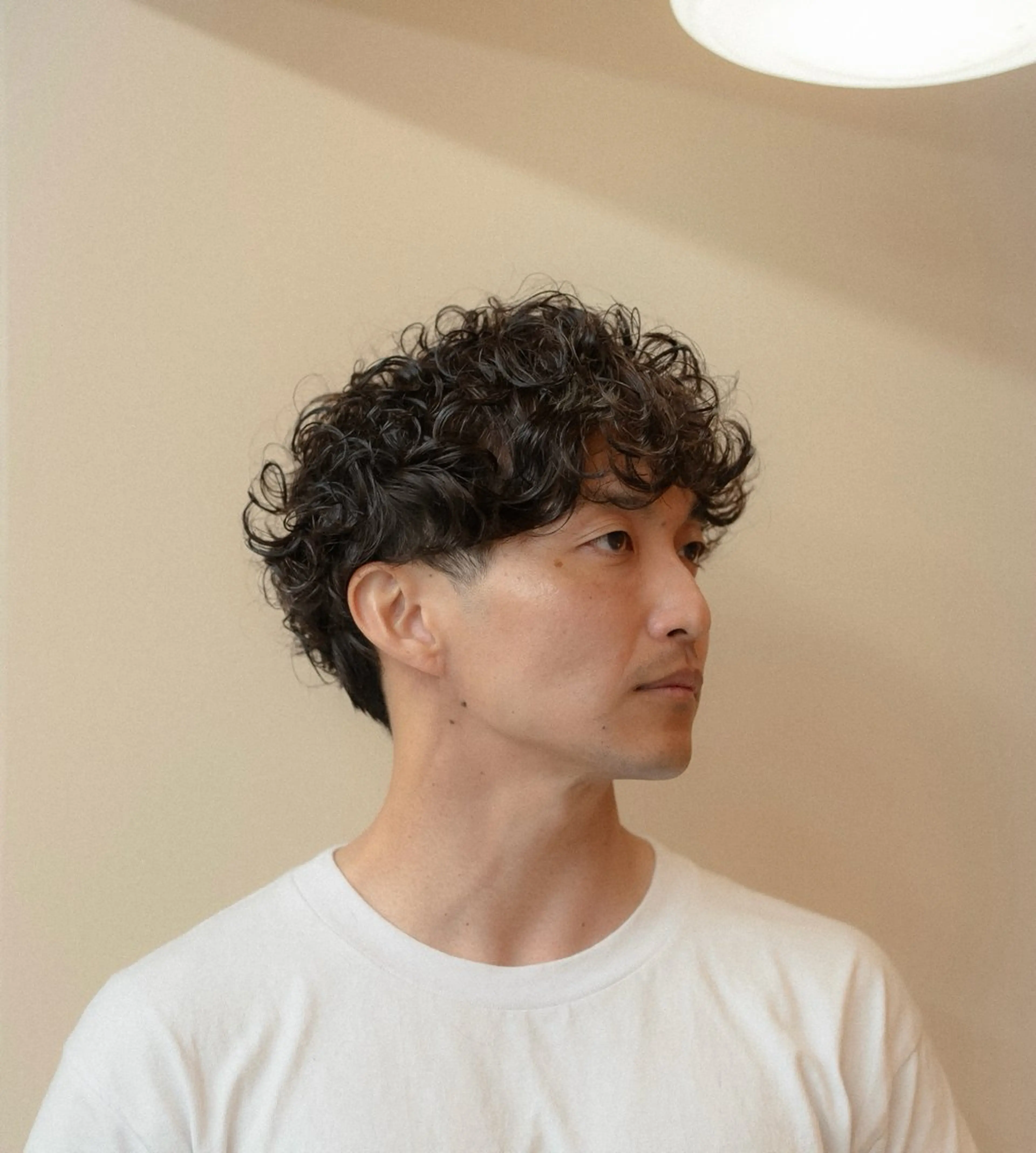 ミディアム カラー パーマ メンズ カット パーマ 🔗メンズサロン🔗 Kieのヘアスタイル