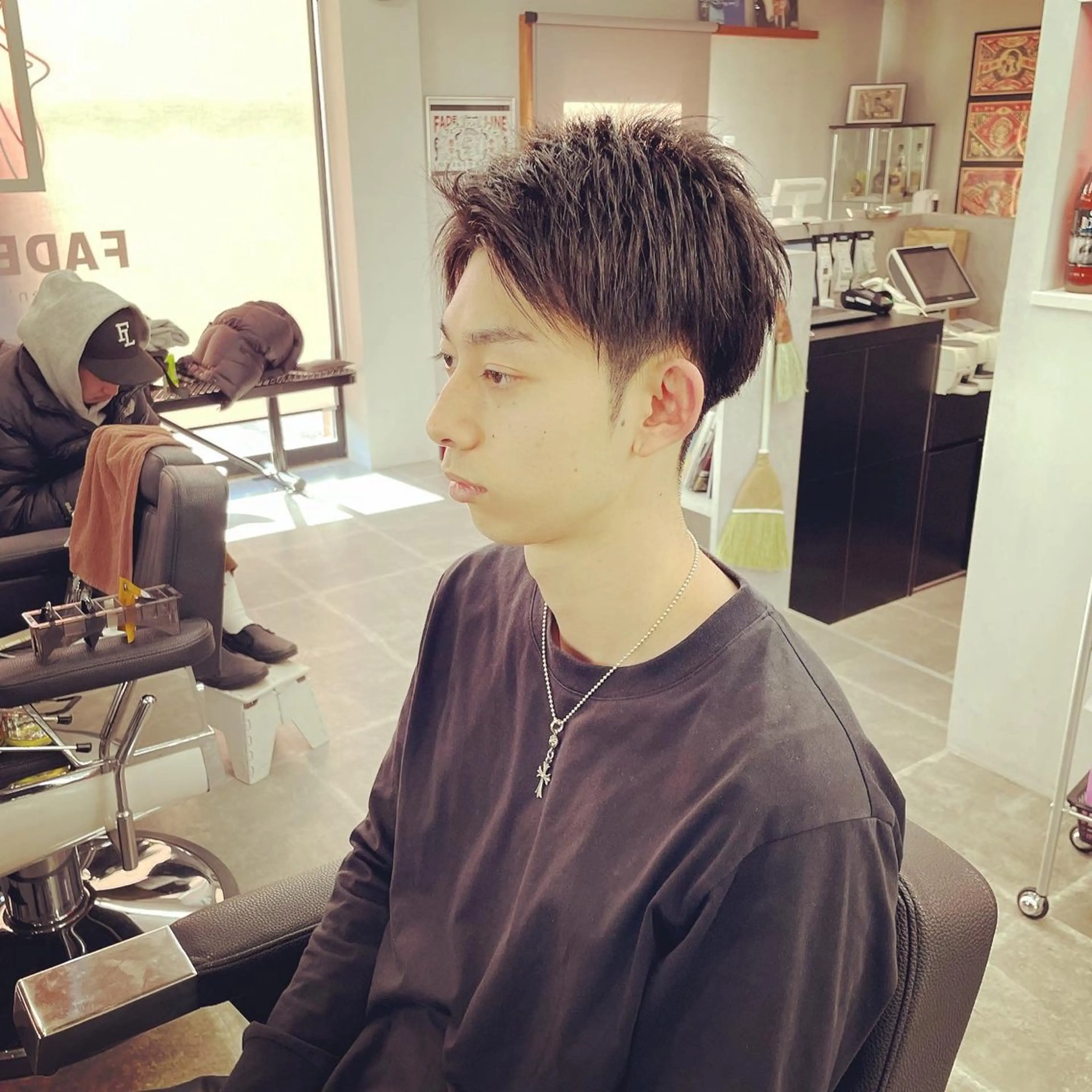 メンズ フェードカット ツーブロック 💈FADE &LINE安達のヘアスタイル