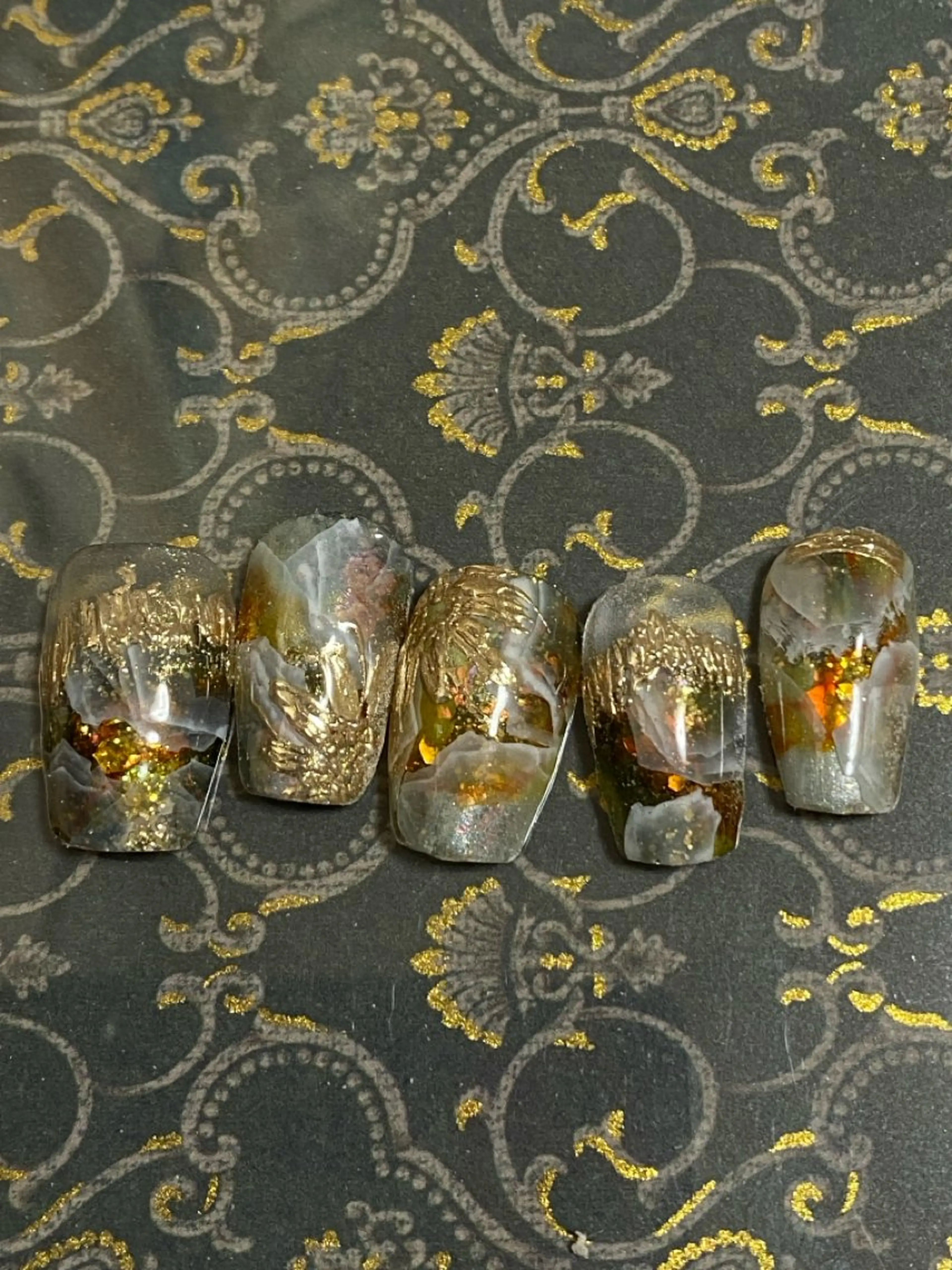 ネイル アートネイル フラワーネイル 自宅ネイルサロン ♦️nuance♦️のネイルデザイン