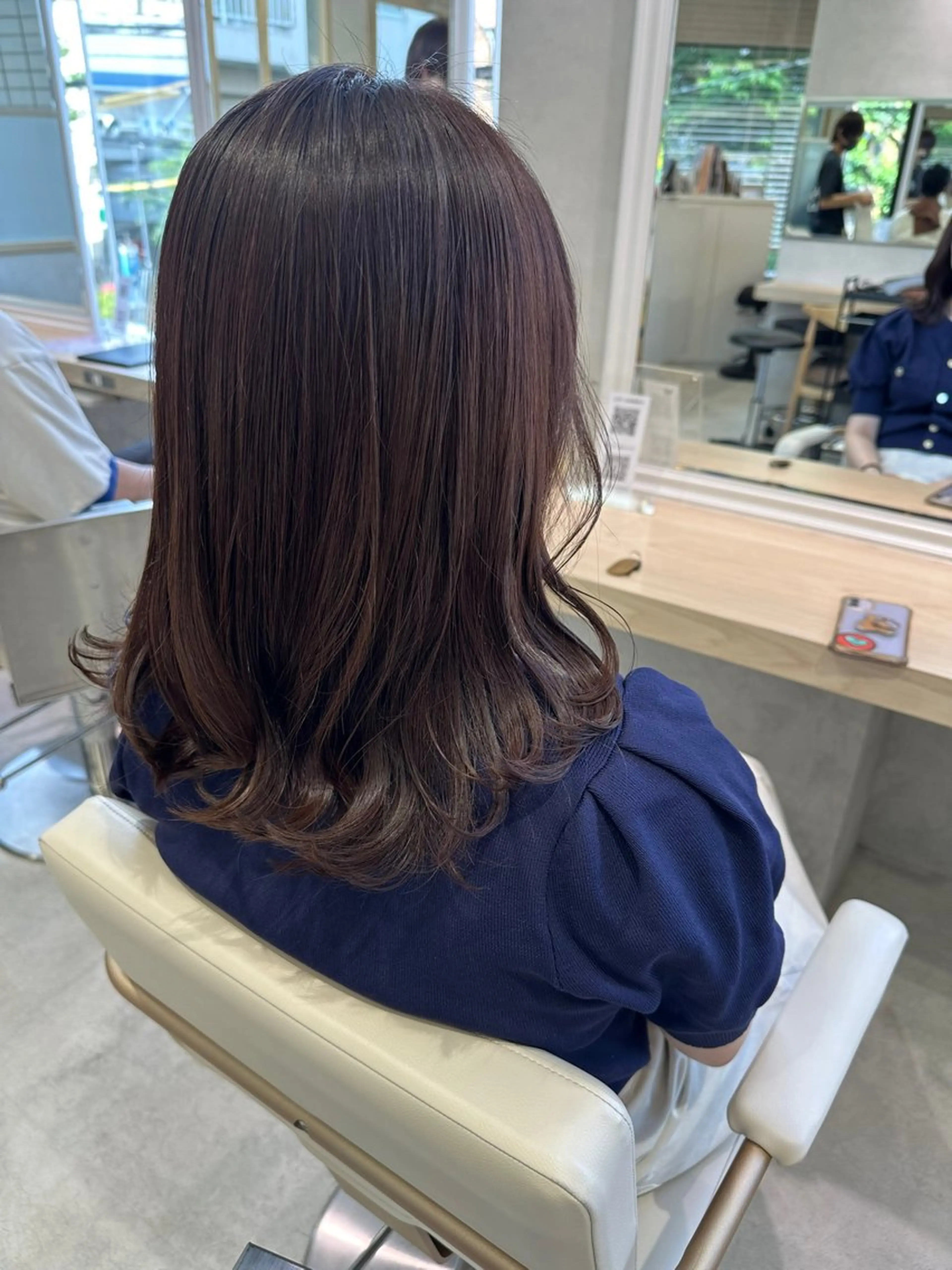 セミロング カット パーマ トリートメント 美髪⭐︎髪質改善 井上 康司のヘアスタイル