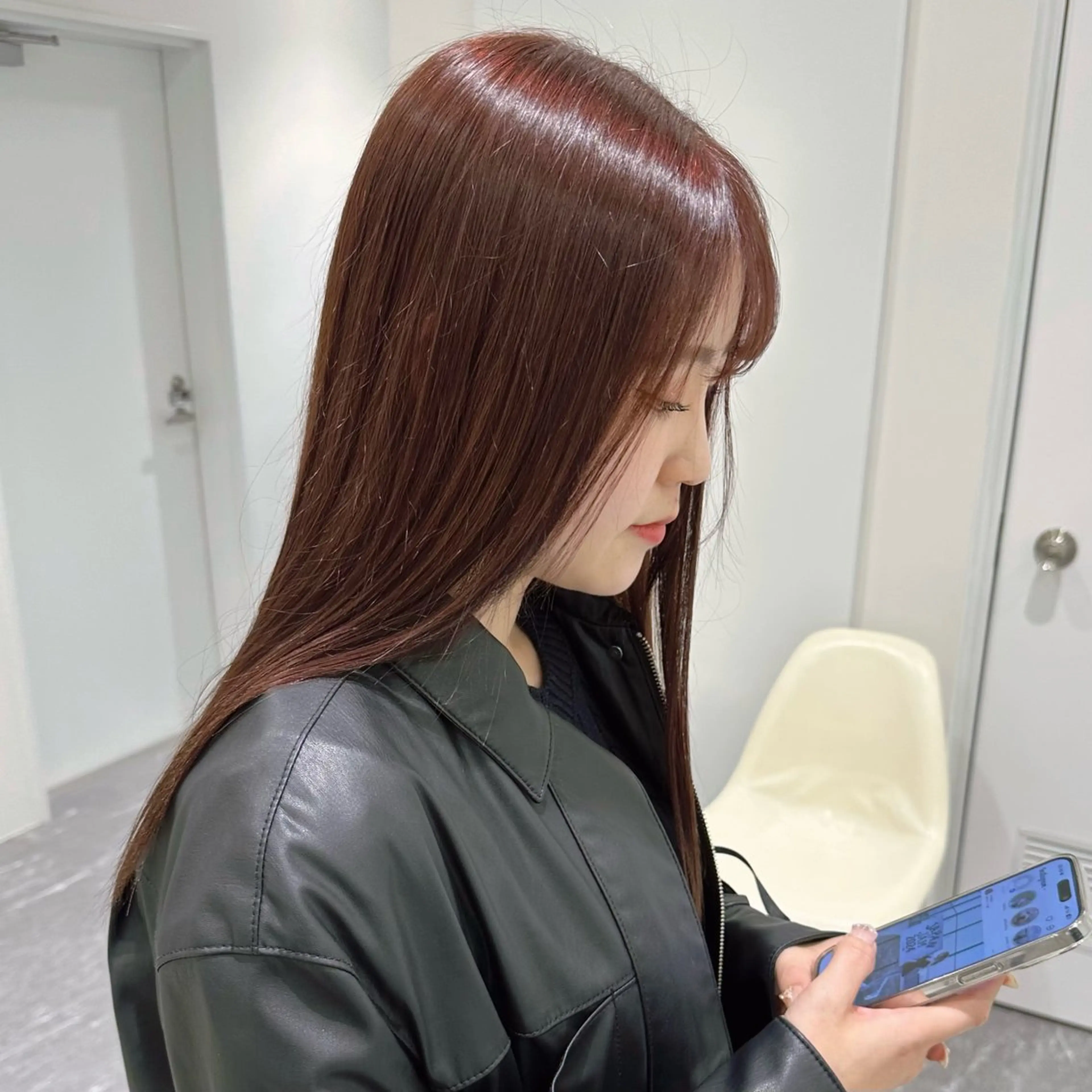 セミロング 韓国𝐻𝑎𝑖𝑟 🇰🇷🖤ハラのヘアスタイル