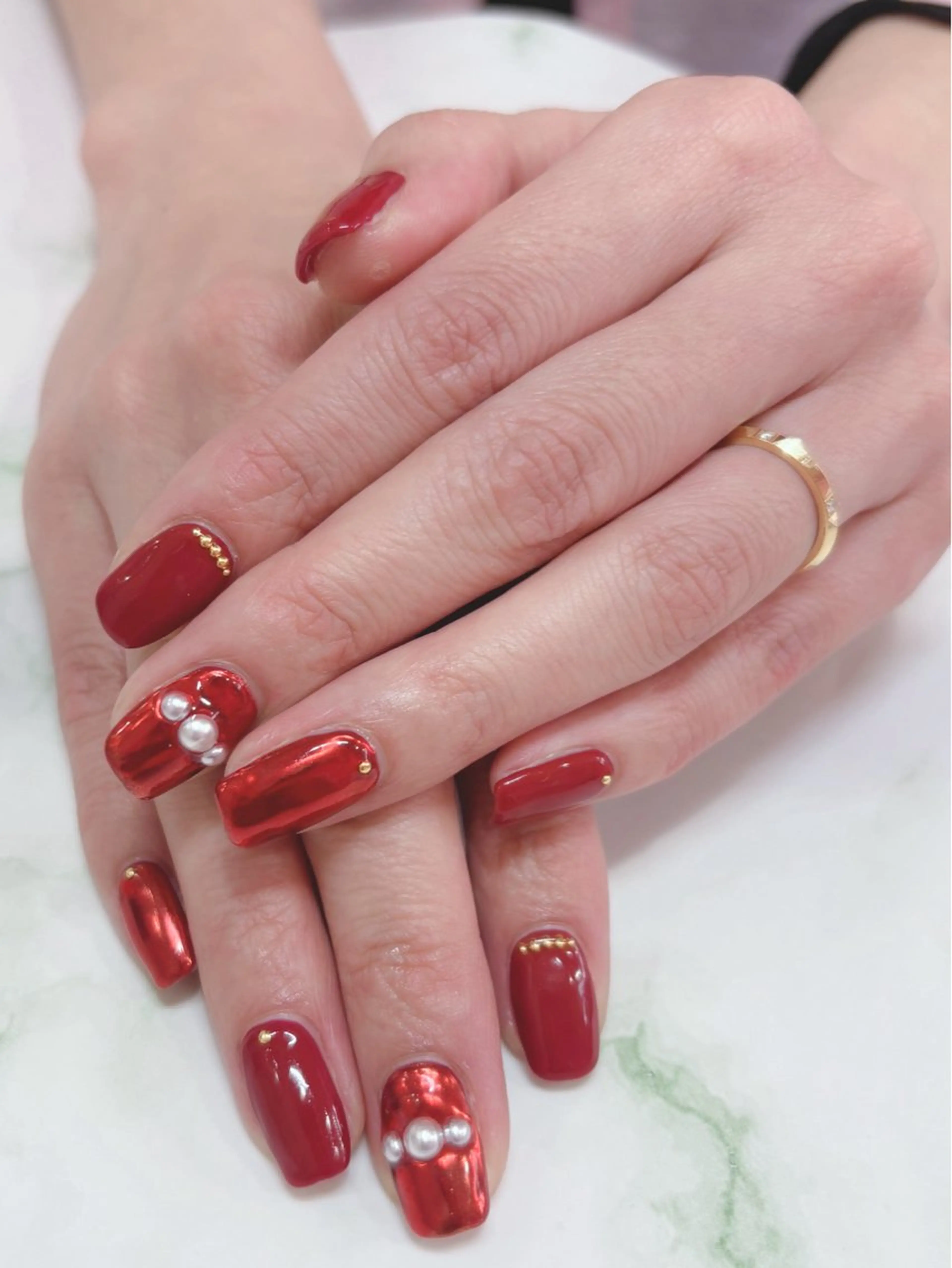 ネイル ミラーネイル ブライトサロン🩷 田嶋日向子💅✨のネイルデザイン