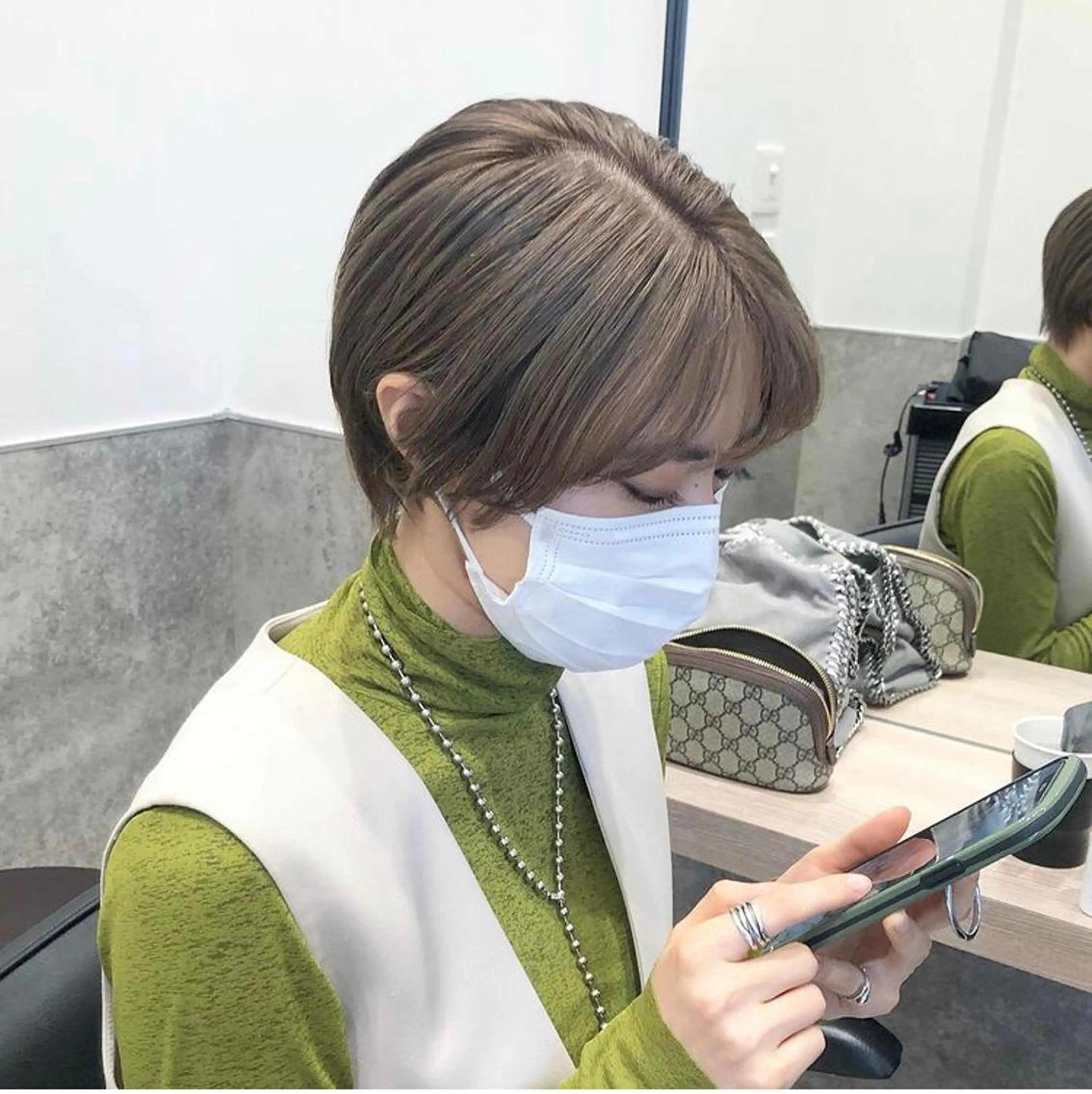 ショート カラー パーマ ヘアアレンジ メンズ キッズ アイブロウ メンズハイトーン メンズパーマ ベージュカラー ハイトーンカラー 眉カラー ヘアカラー stylist 🎀 kanaのその他イメージ