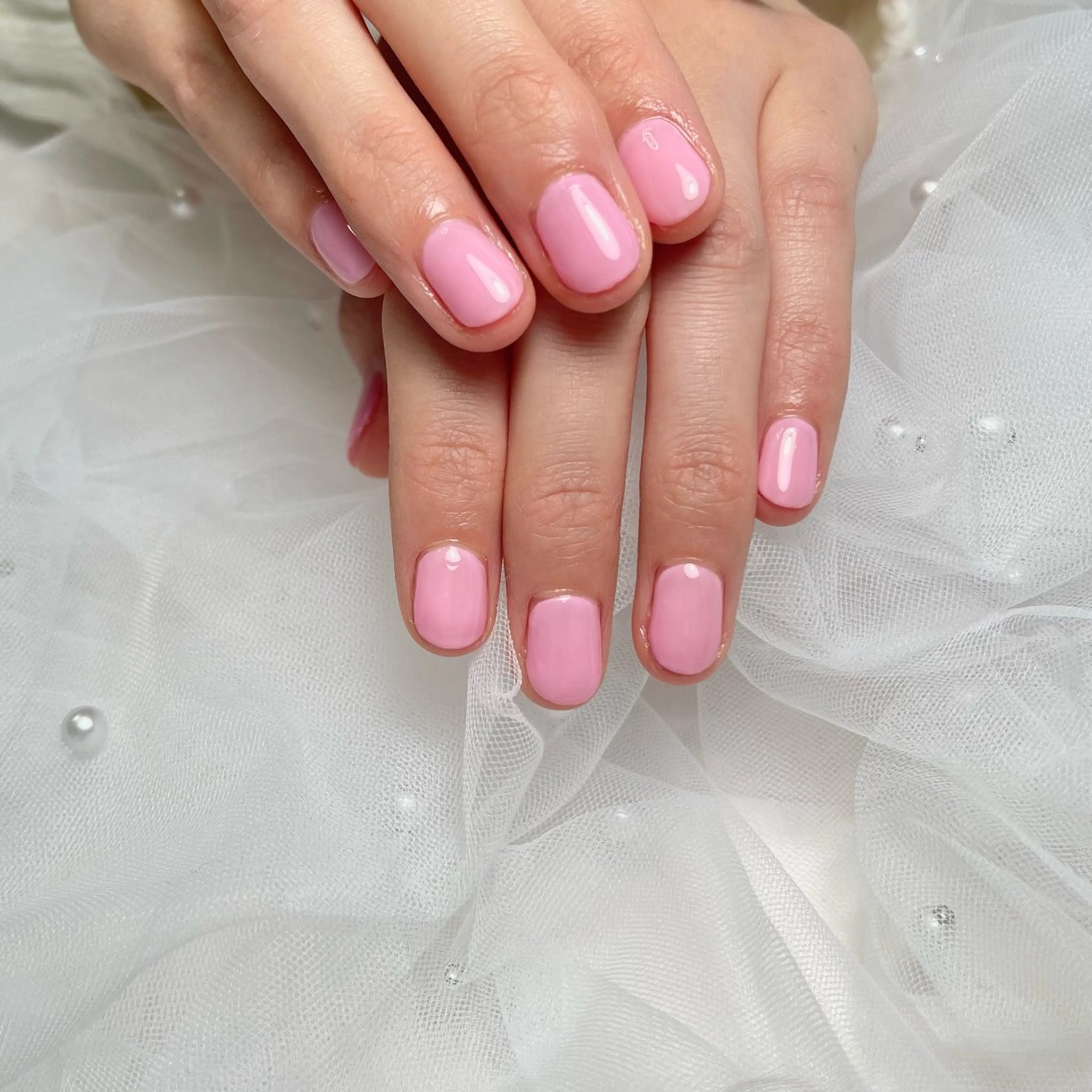 ネイル 韓国ネイル ワンカラーネイル シンプルネイル ワンホンネイル ハンドネイル RE SALONのネイルデザイン