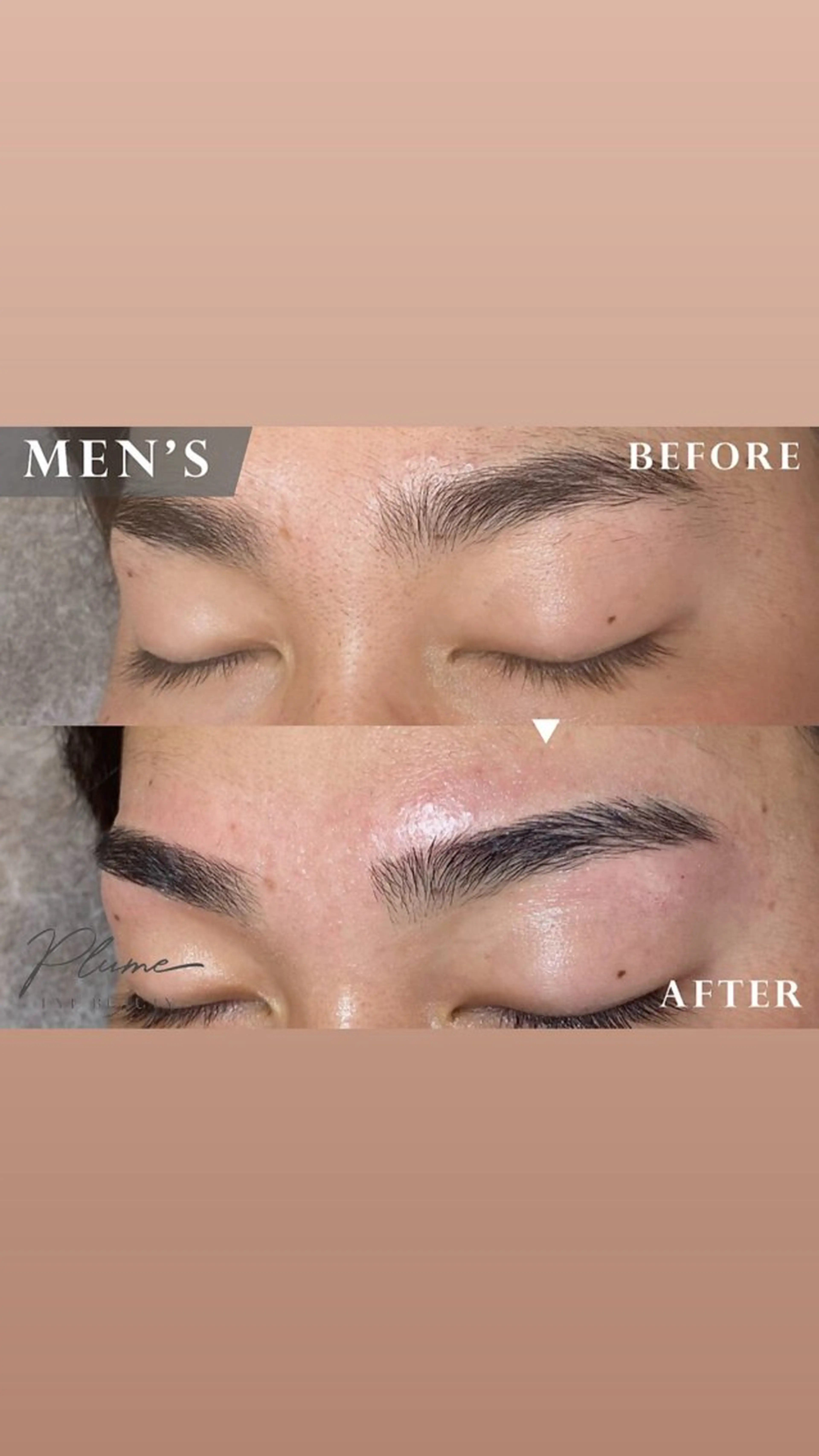 アイブロウ メンズアイブロウ PLUME SAKURAのマツエク・マツパデザイン