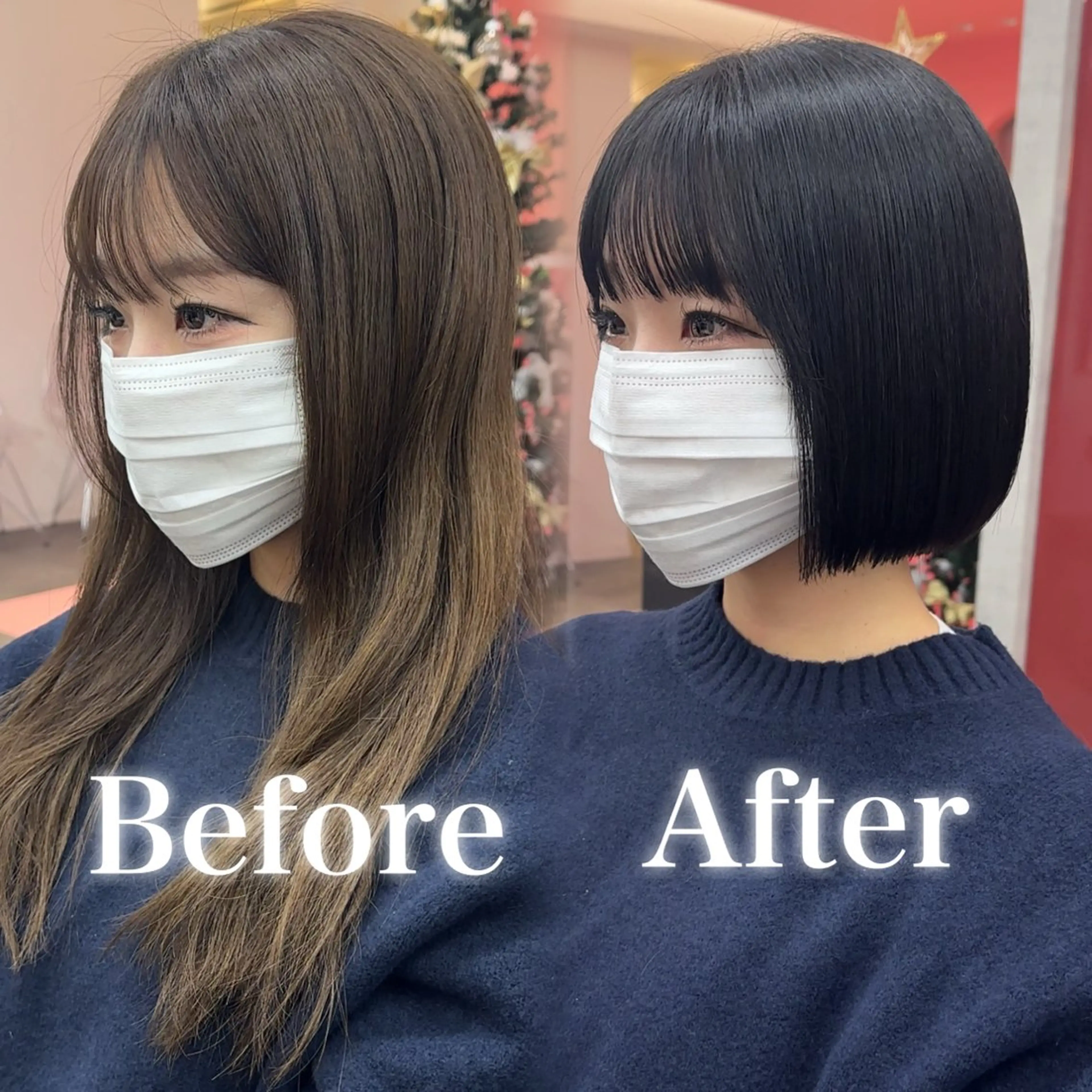 ショート カット ヘアカラー トリートメント 原宿/韓国ボブ /くびれボブ/優希のヘアスタイル