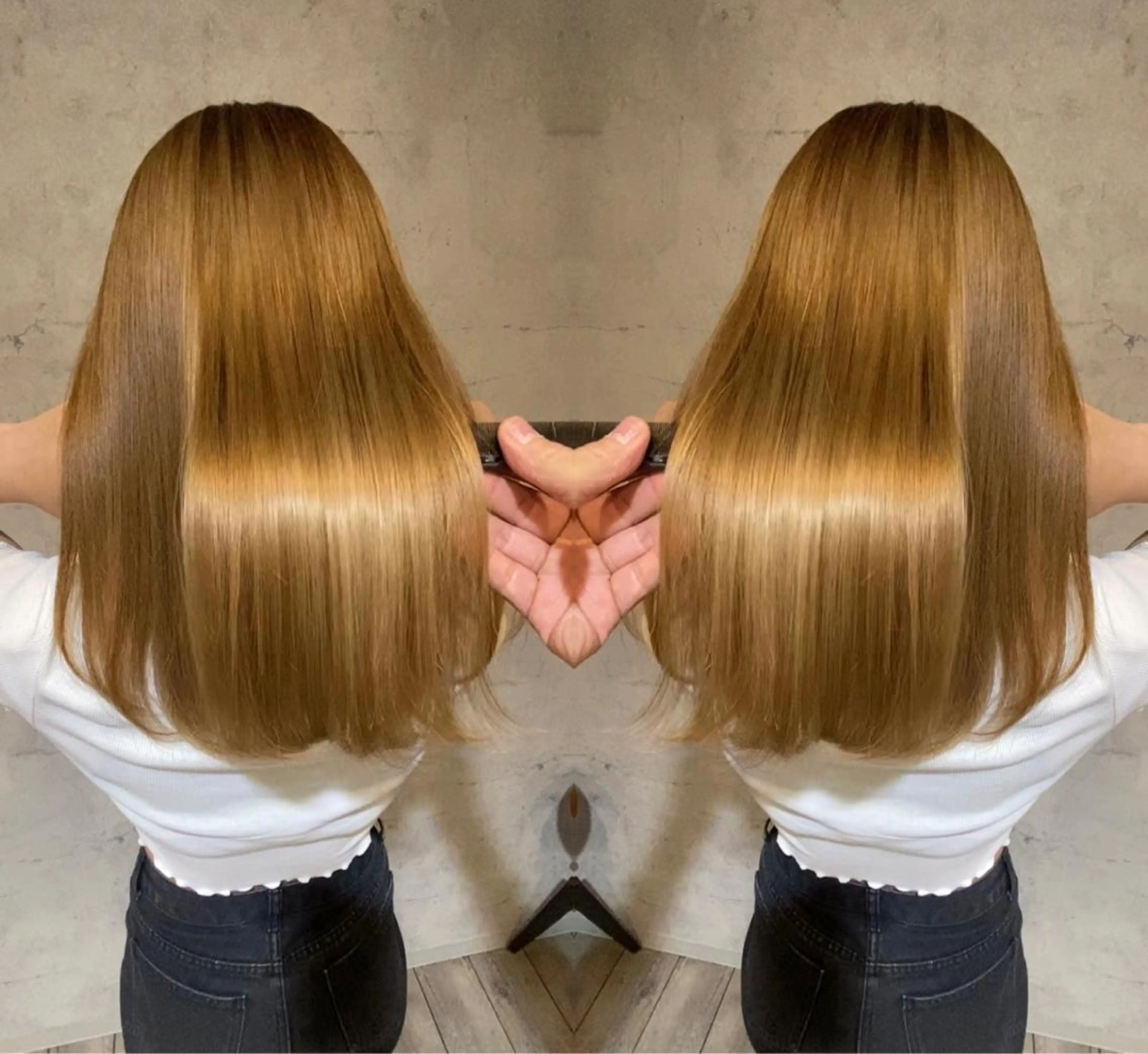 セミロング カラー アディクシーカラー ブリーチ ケアブリーチ ダブルカラー イルミナカラー カット ヘアカラー トリートメント 髪質改善/縮毛矯正 /naokiのヘアスタイル