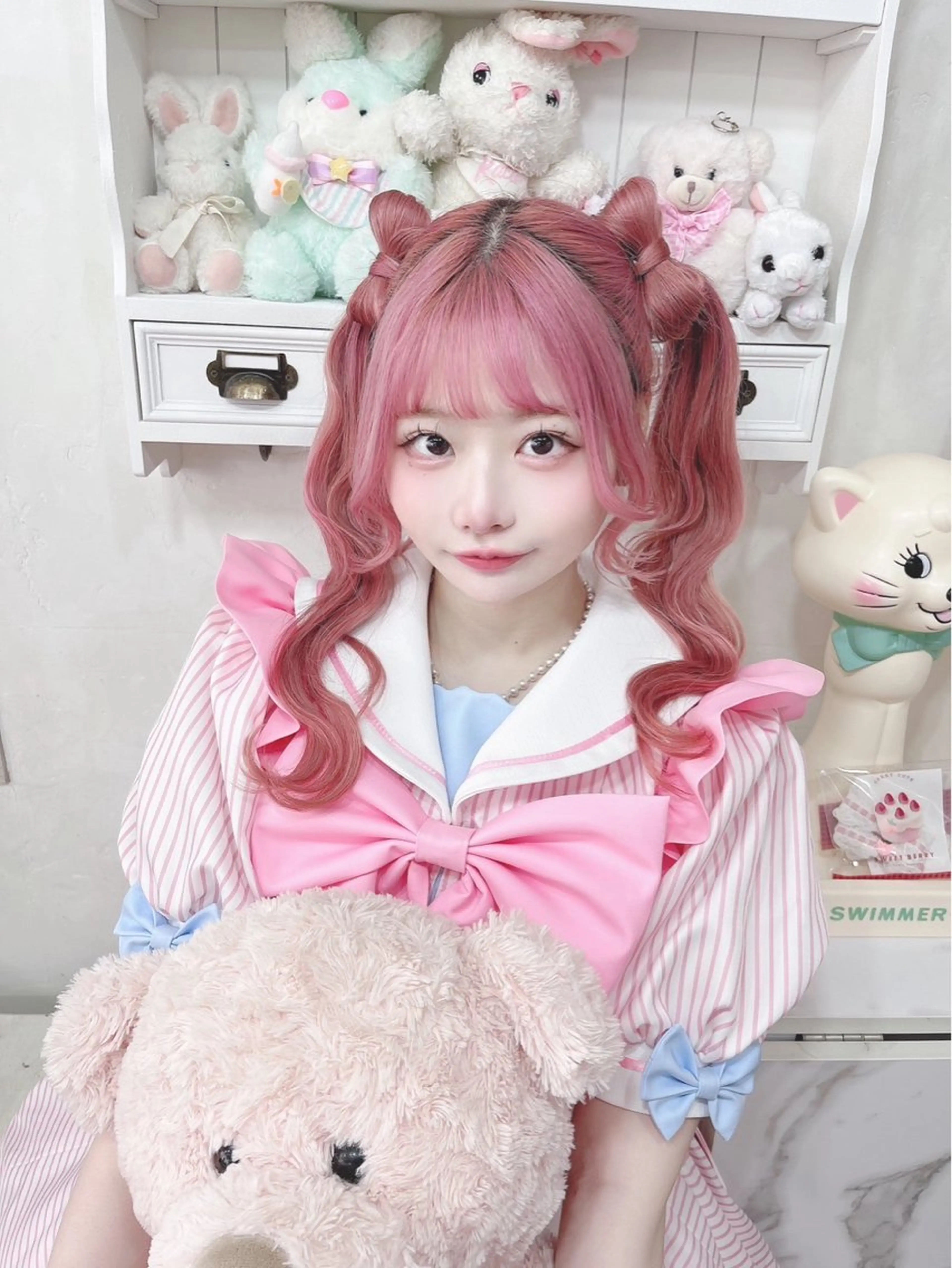 ロング ヘアセット ハイトーン/アレンジ かなで⊹ ࣪ ˖⟡のヘアスタイル