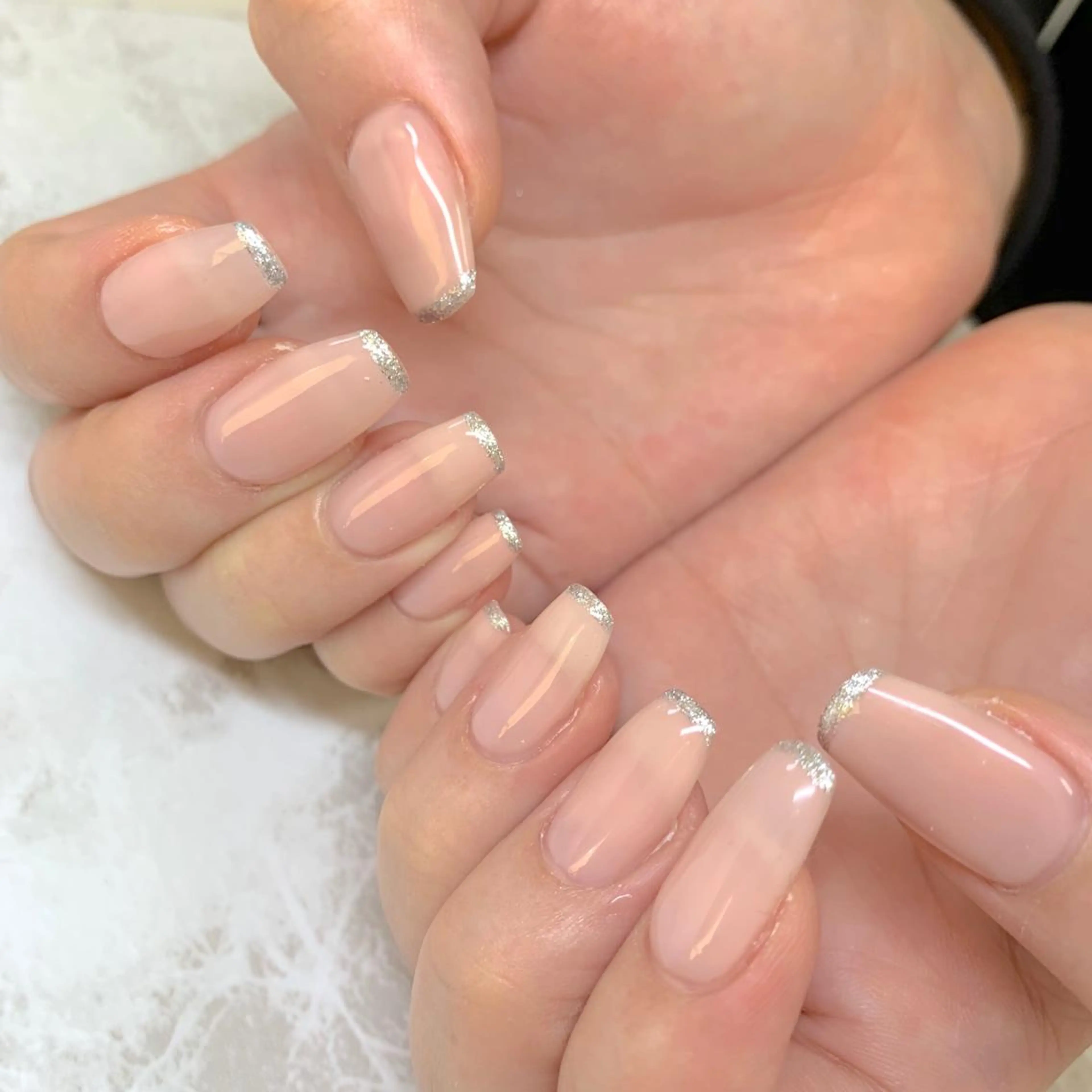 ネイル ラメ(グリッター) スクエアネイル LULU LIMAのネイルデザイン