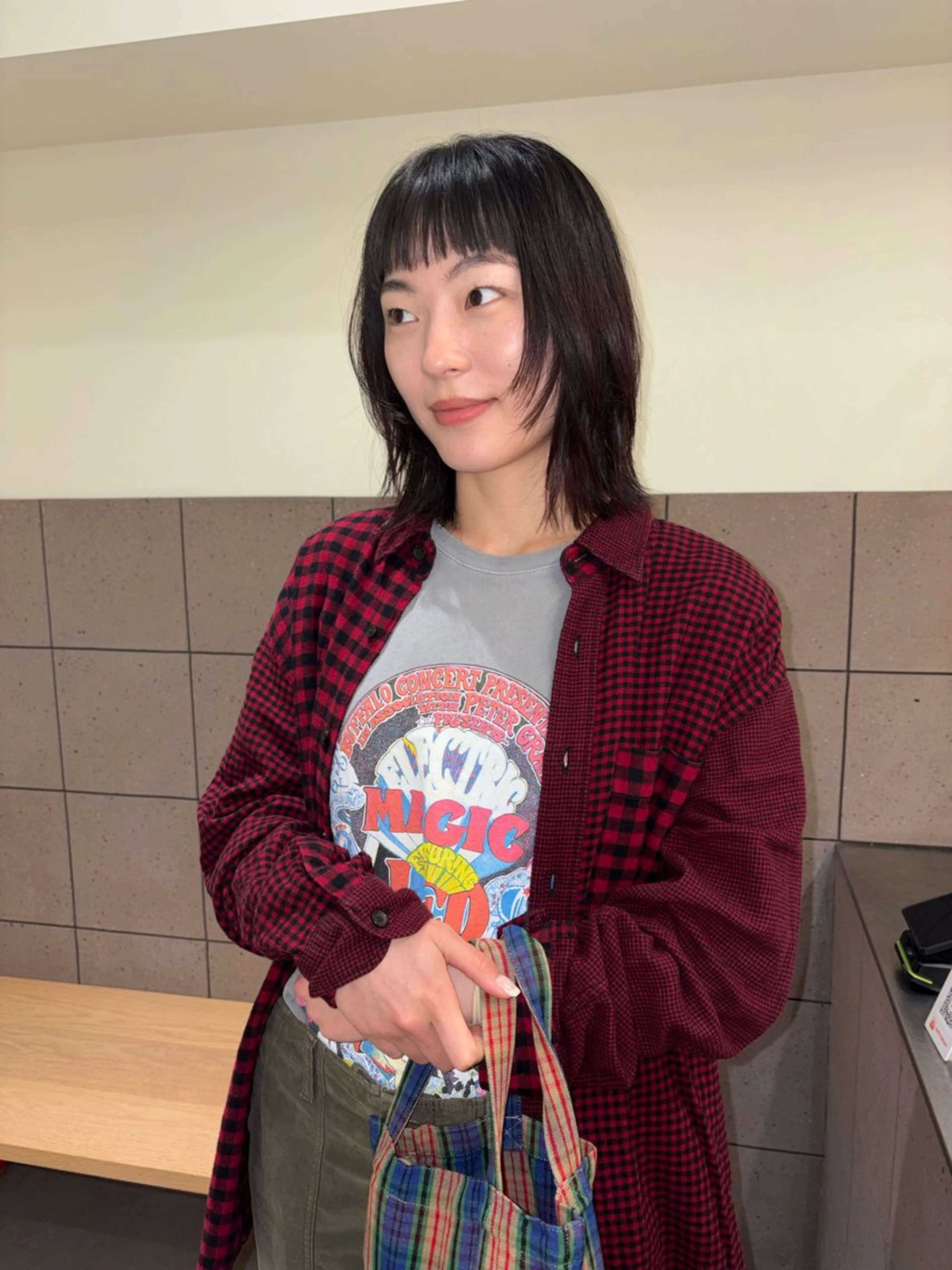 ミディアム カット ヘアカラー トリートメント natsuki /HUIのヘアスタイル