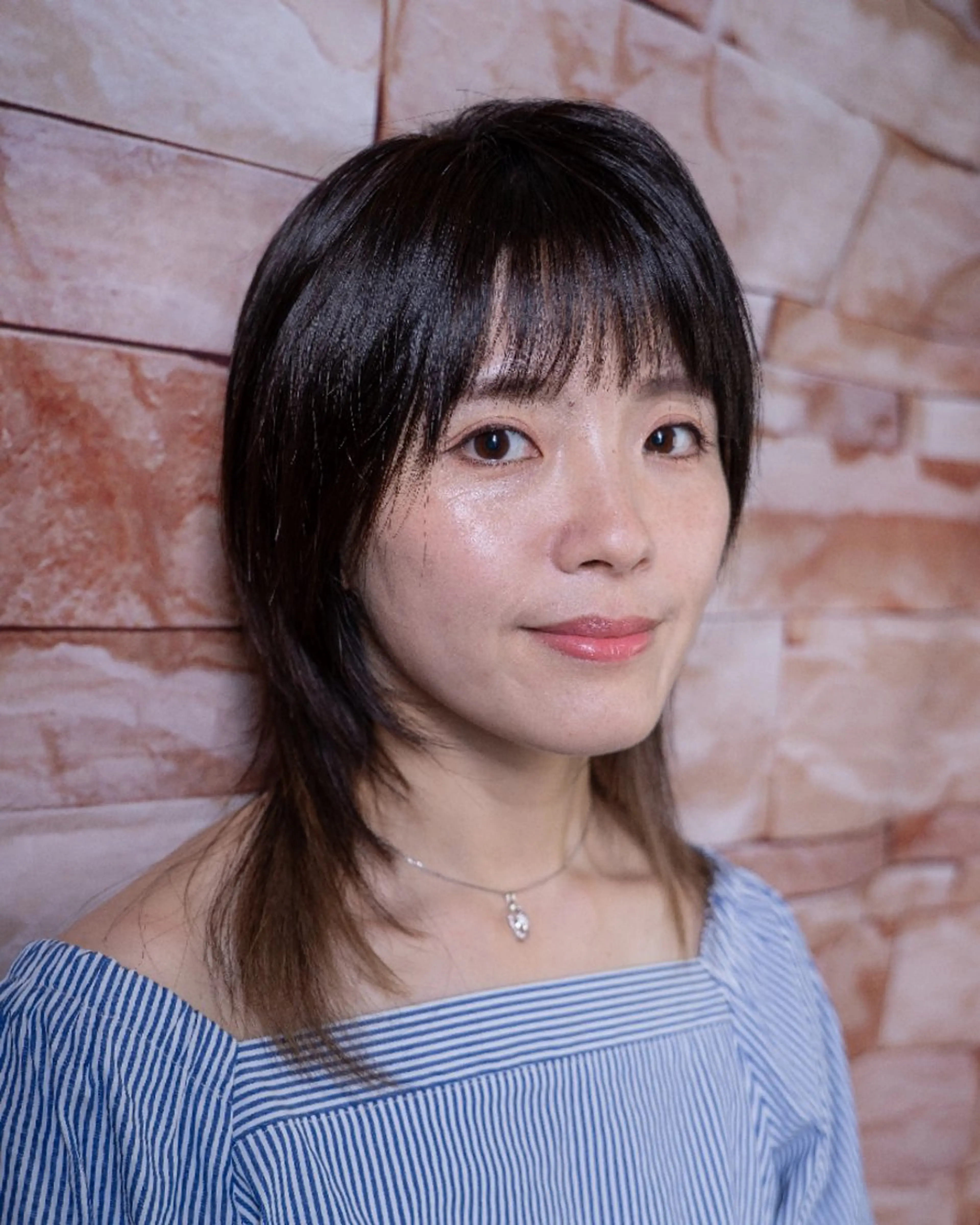 セミロング カラー パーマ 松尾 泰伸のヘアスタイル