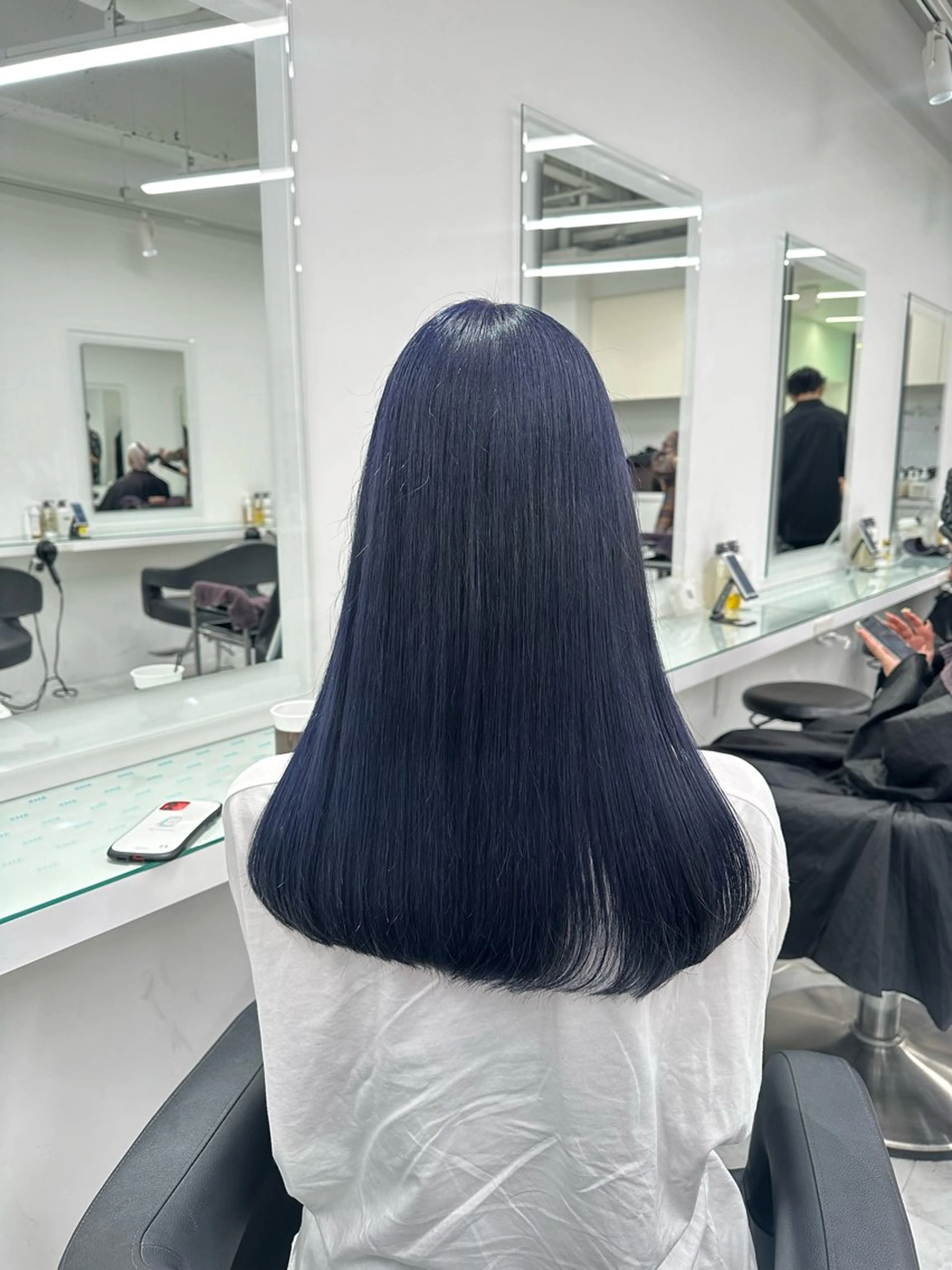 セミロング カラー ヘアカラー トリートメント ヘッドスパ ヘアセット ❄最強かわいいカラー ❄️MINA❄️のヘアスタイル