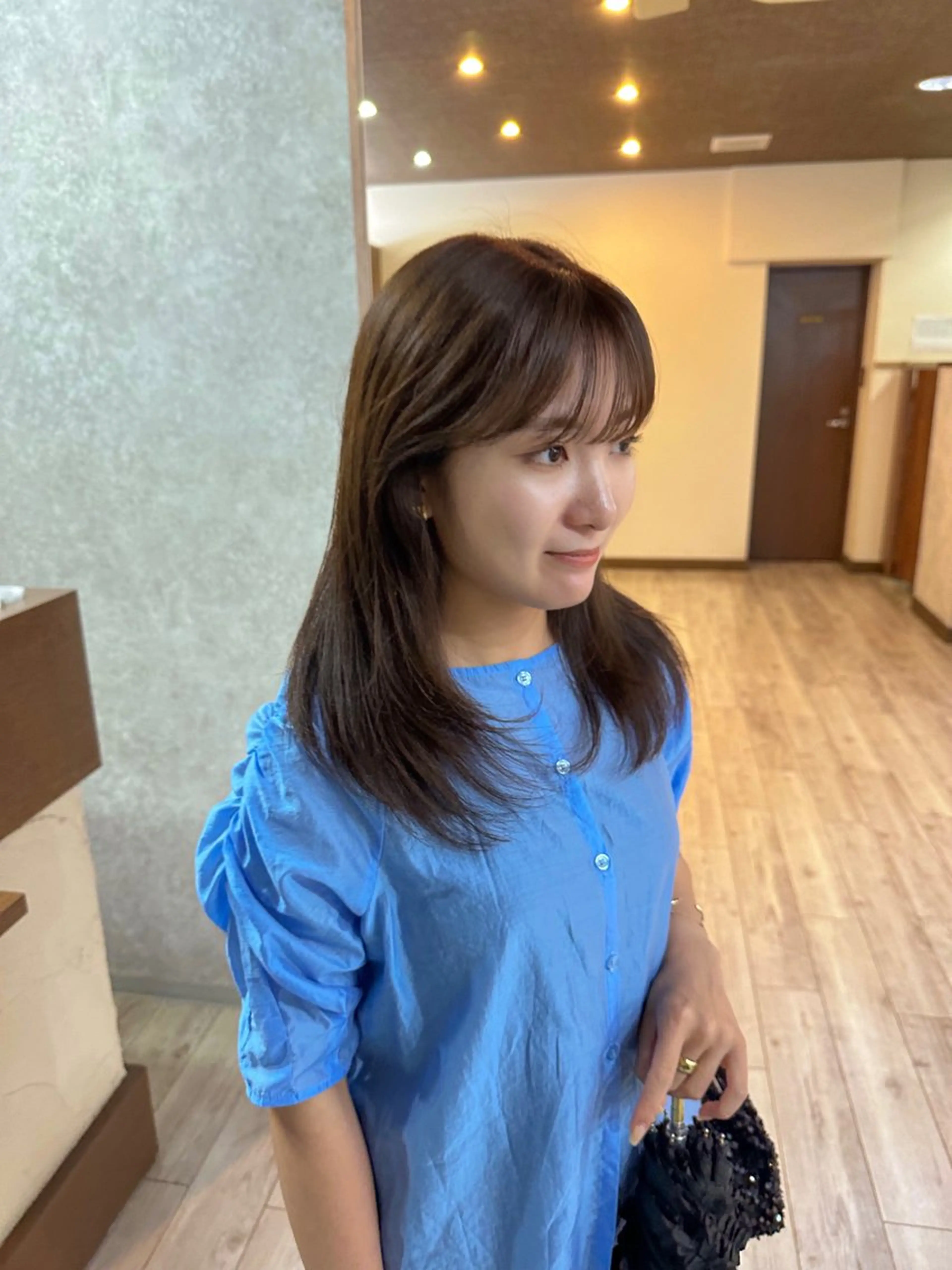 ミディアム カラー カット ヘアカラー トリートメント レイヤー/高橋 みく /池下/千種のヘアスタイル