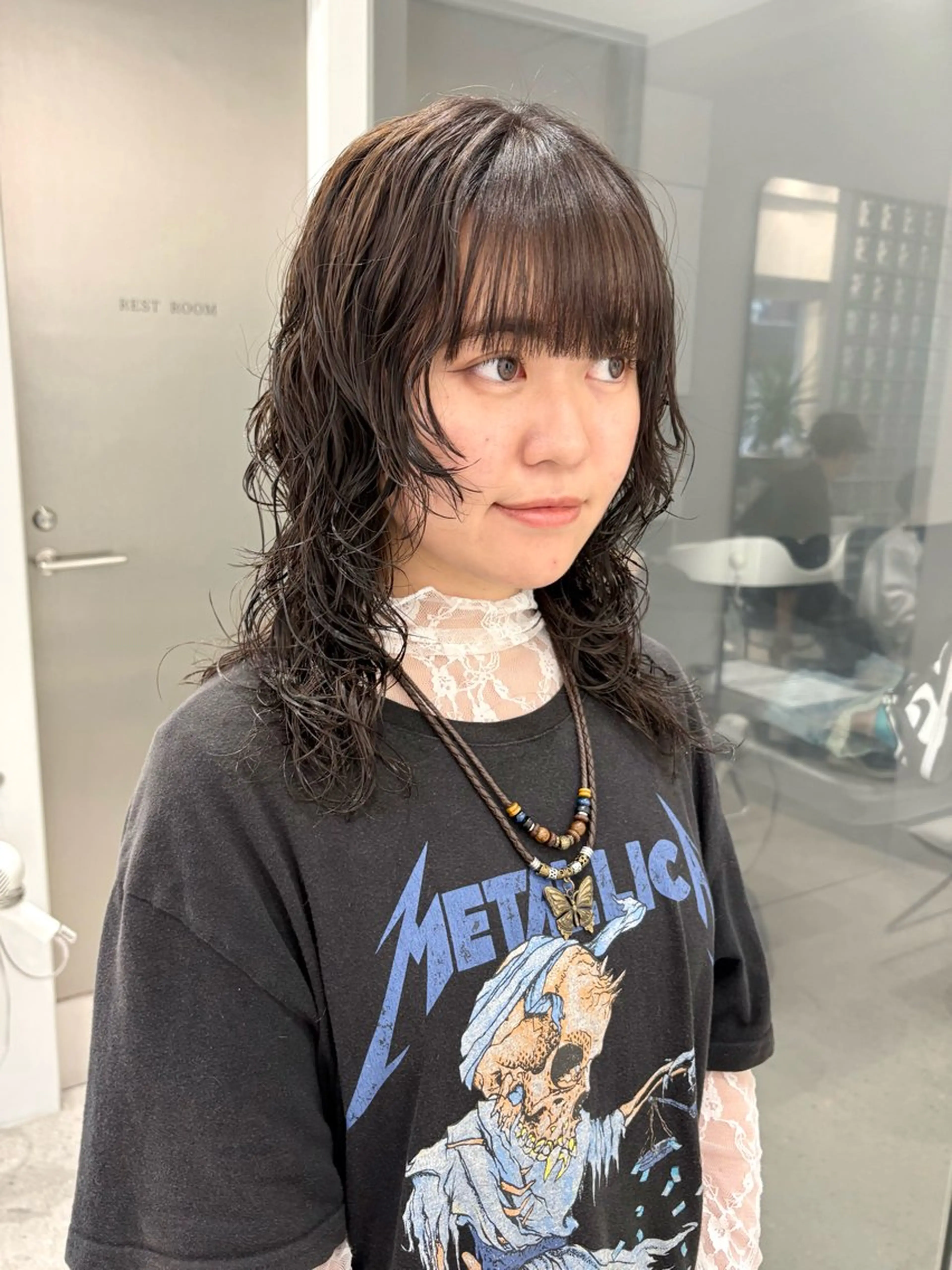 セミロング パーマ カット パーマ すぎもと さき⚡️ レイヤー･*パーマのヘアスタイル