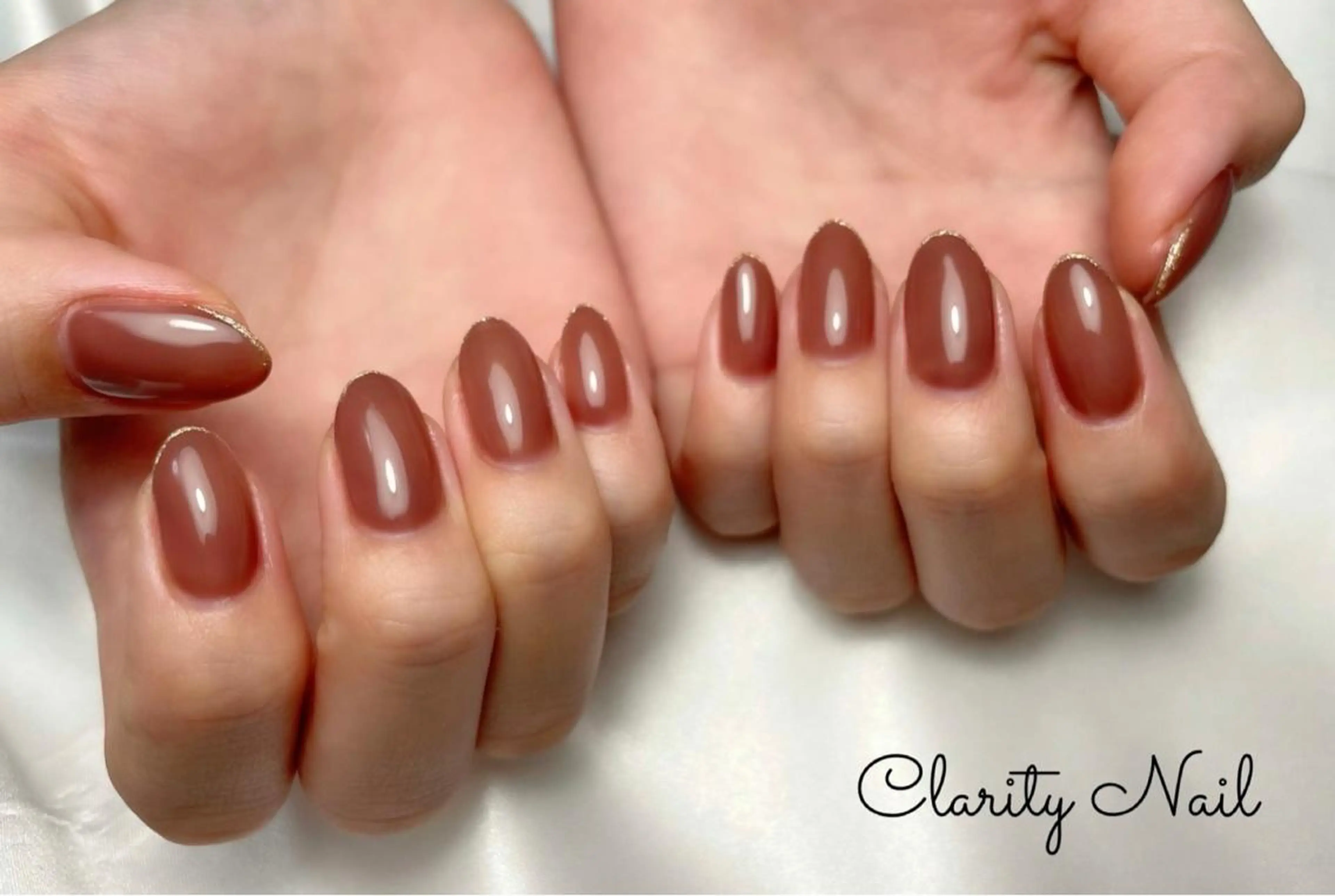 ネイル ラメ(グリッター) ワンカラーネイル ハンドネイル Clarity Nailのネイルデザイン