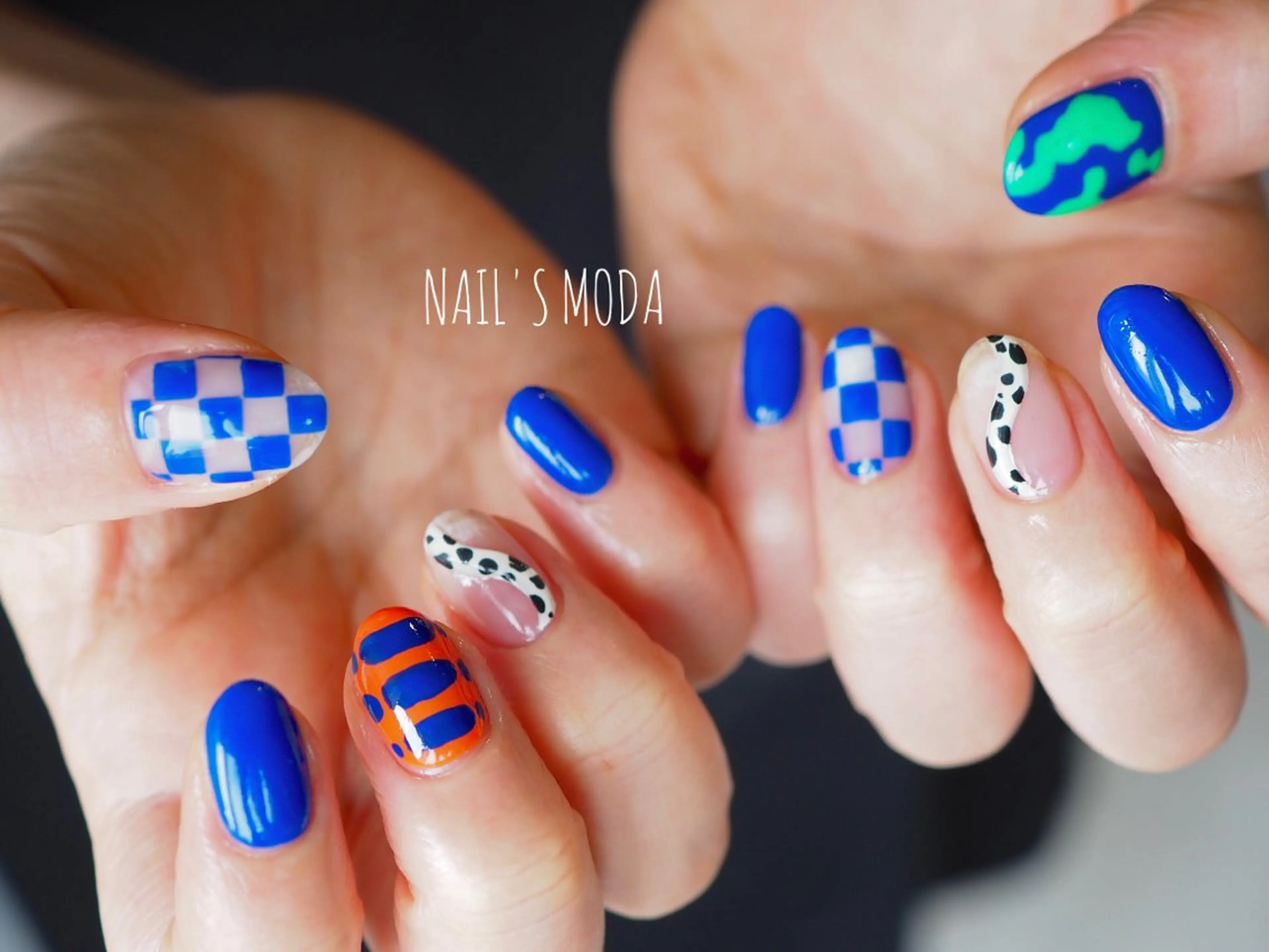 ネイル ブルー NAIL'S MODAのネイルデザイン