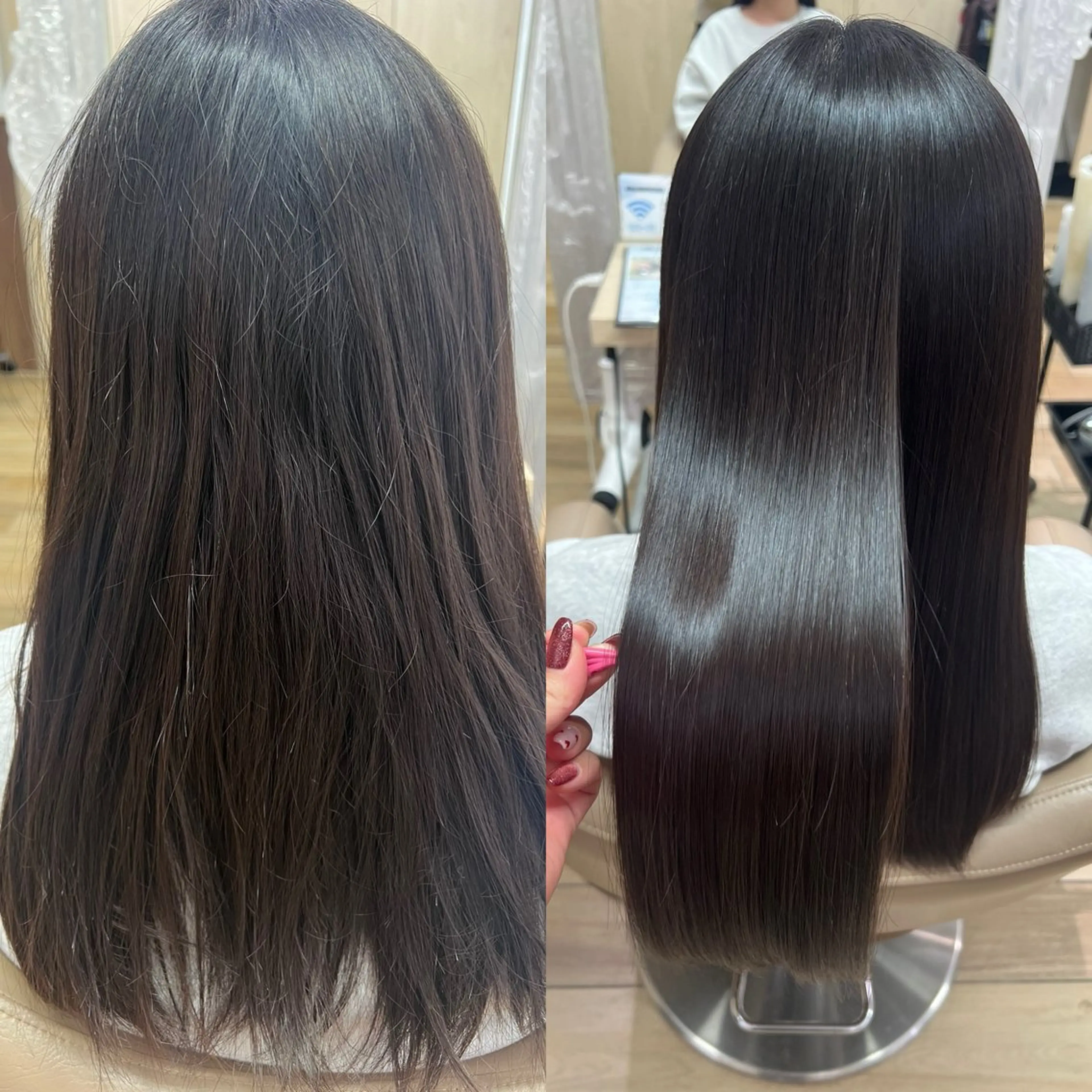 ロング 縮毛矯正 トリートメント 高橋 香奈のヘアスタイル