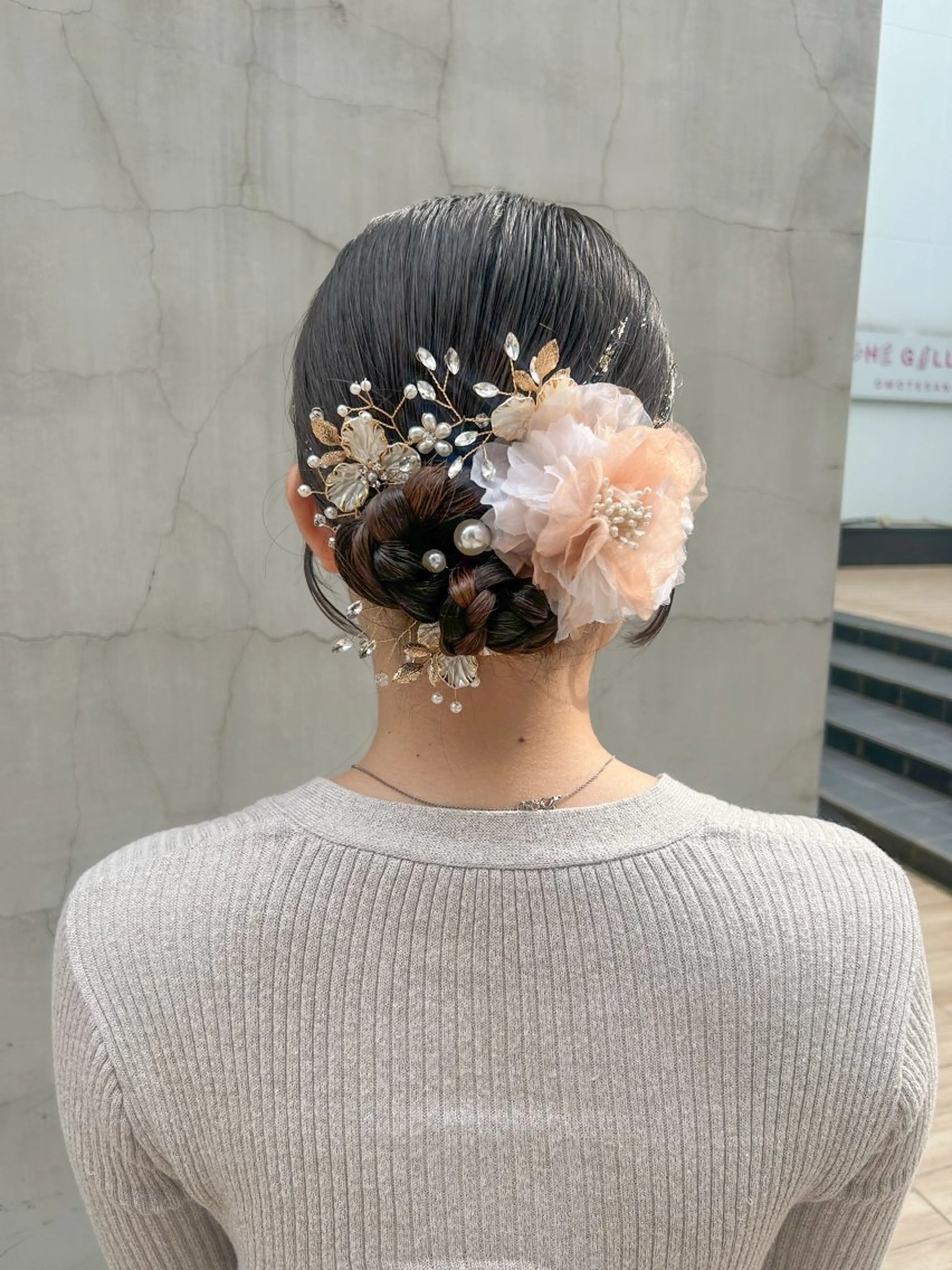 セミロング カラー ヘアアレンジ ヘアセット yuka .のヘアスタイル