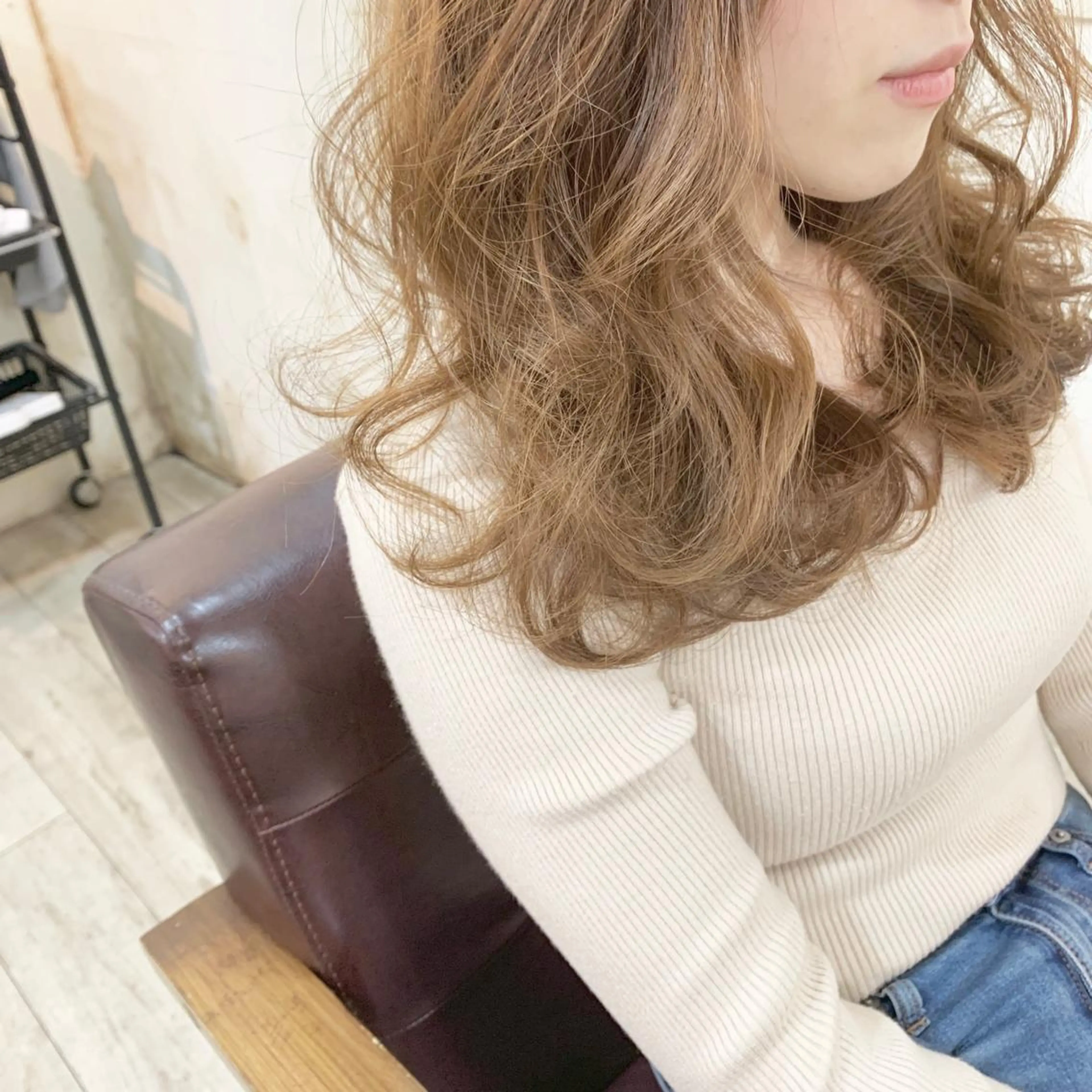 ロング カラー パーマ ヘアアレンジ ネイル マツエク・マツパ ベージュカラー ◆感動口コミ/最小顔 理論カット◆森口 峻のヘアスタイル