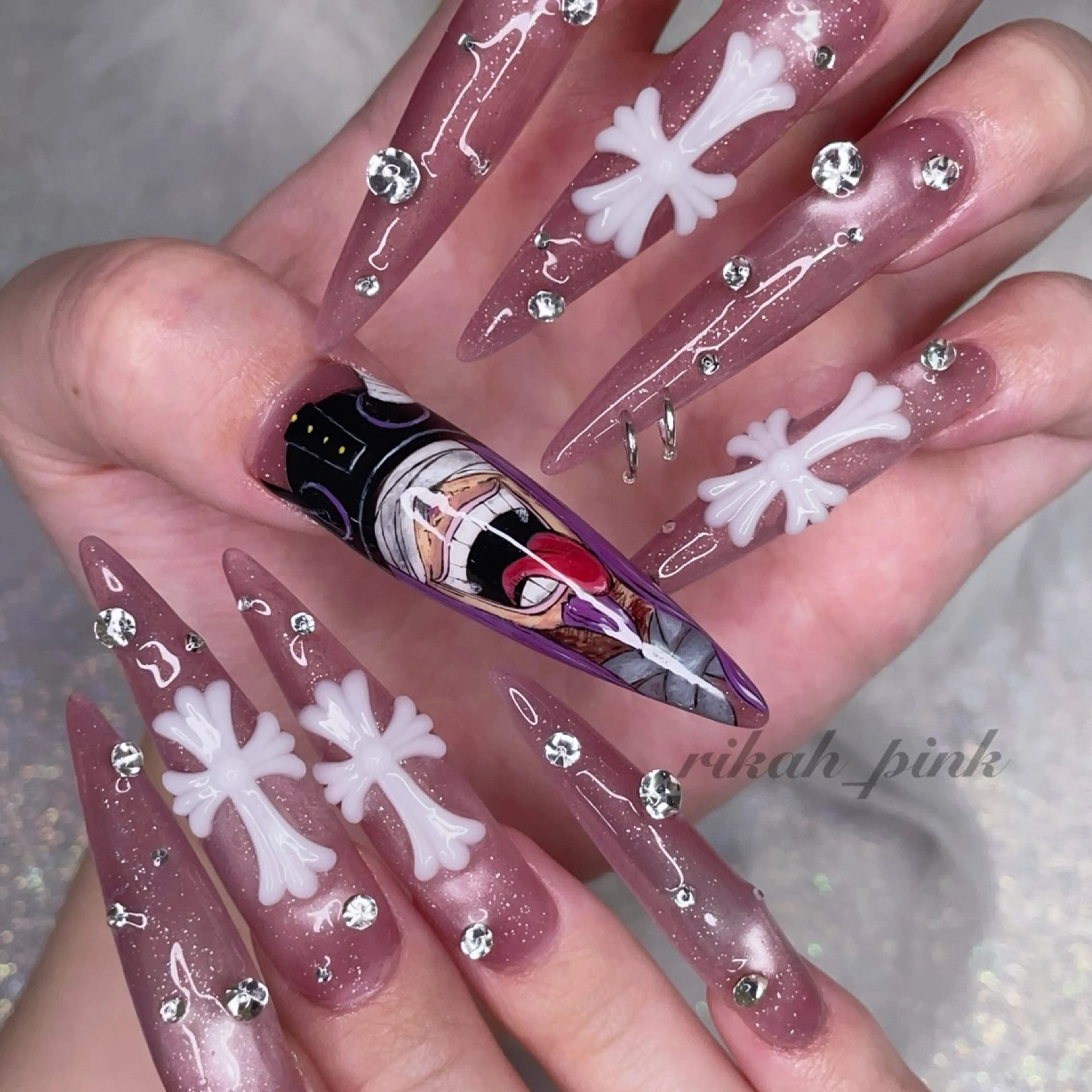 ネイル 韓国ネイル HIKA🦋 個性派スカルプネイルのネイルデザイン