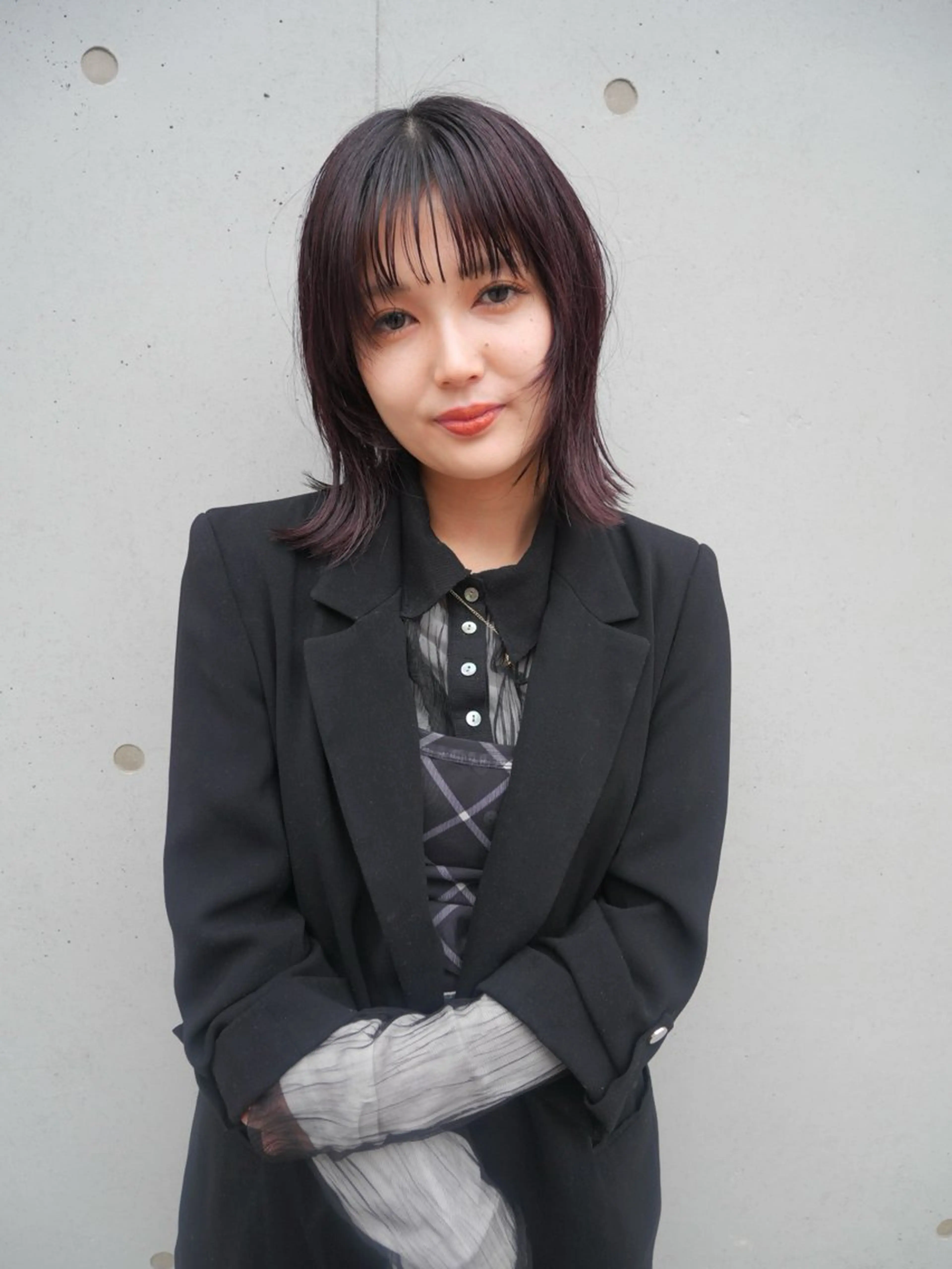 ミディアム カラー ディープパープル パープルカラー ヘアカラー taikiナチュラル /透明感カラーのヘアスタイル