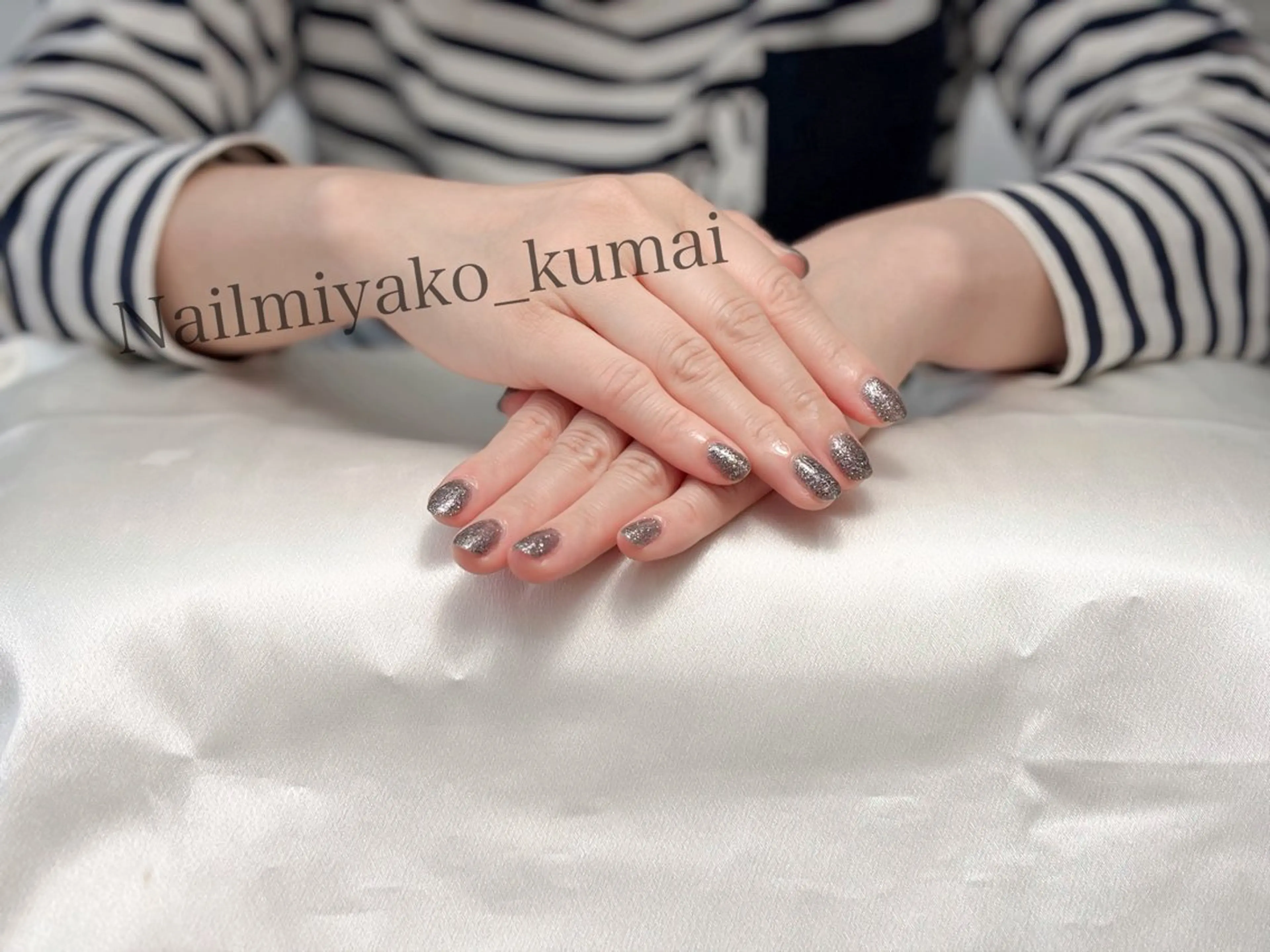 ネイル ラメ(グリッター) Nailmiyako 熊井のネイルデザイン