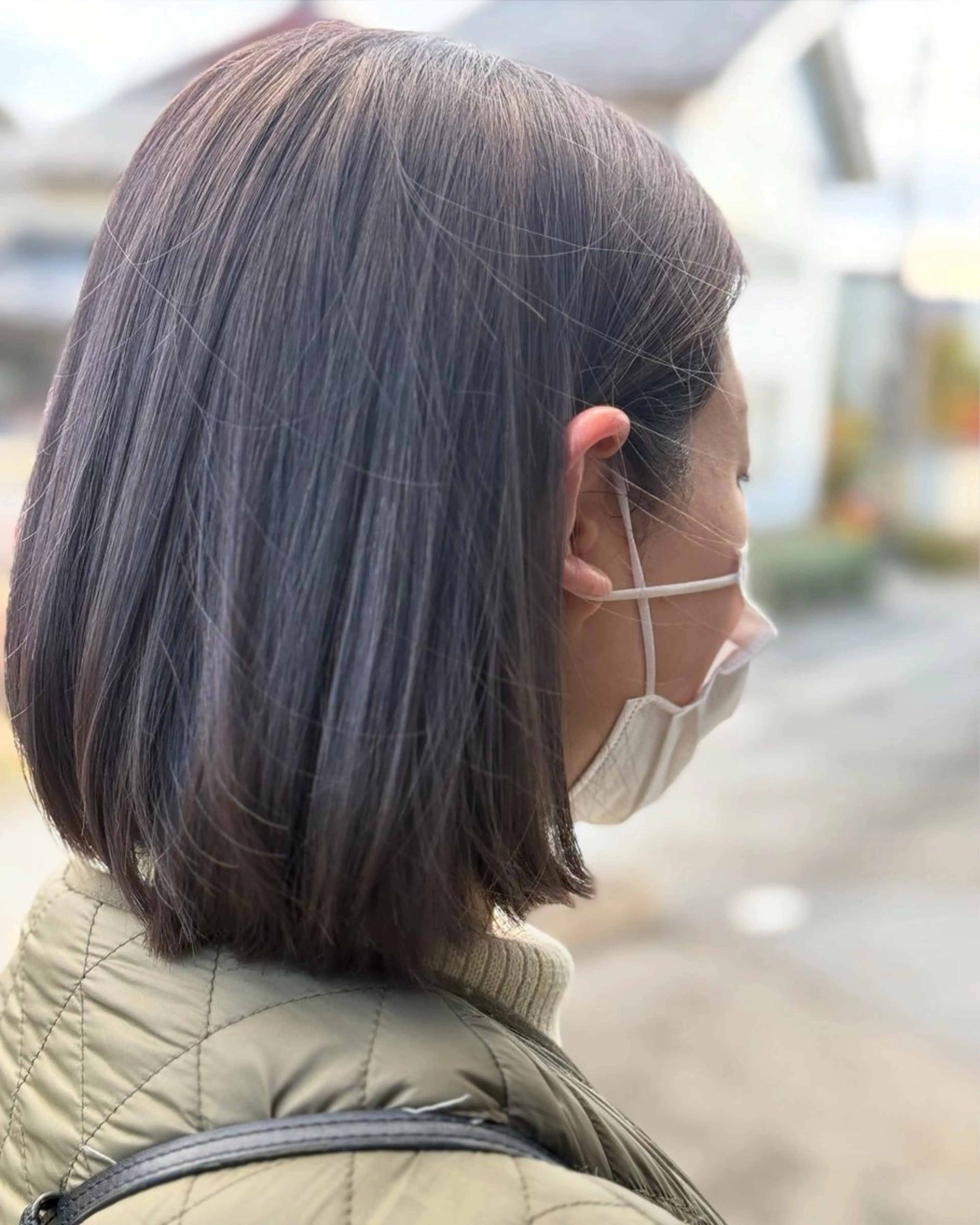 ミディアム 髪質改善⚡️カラー 🍀武久 誠🍀のヘアスタイル