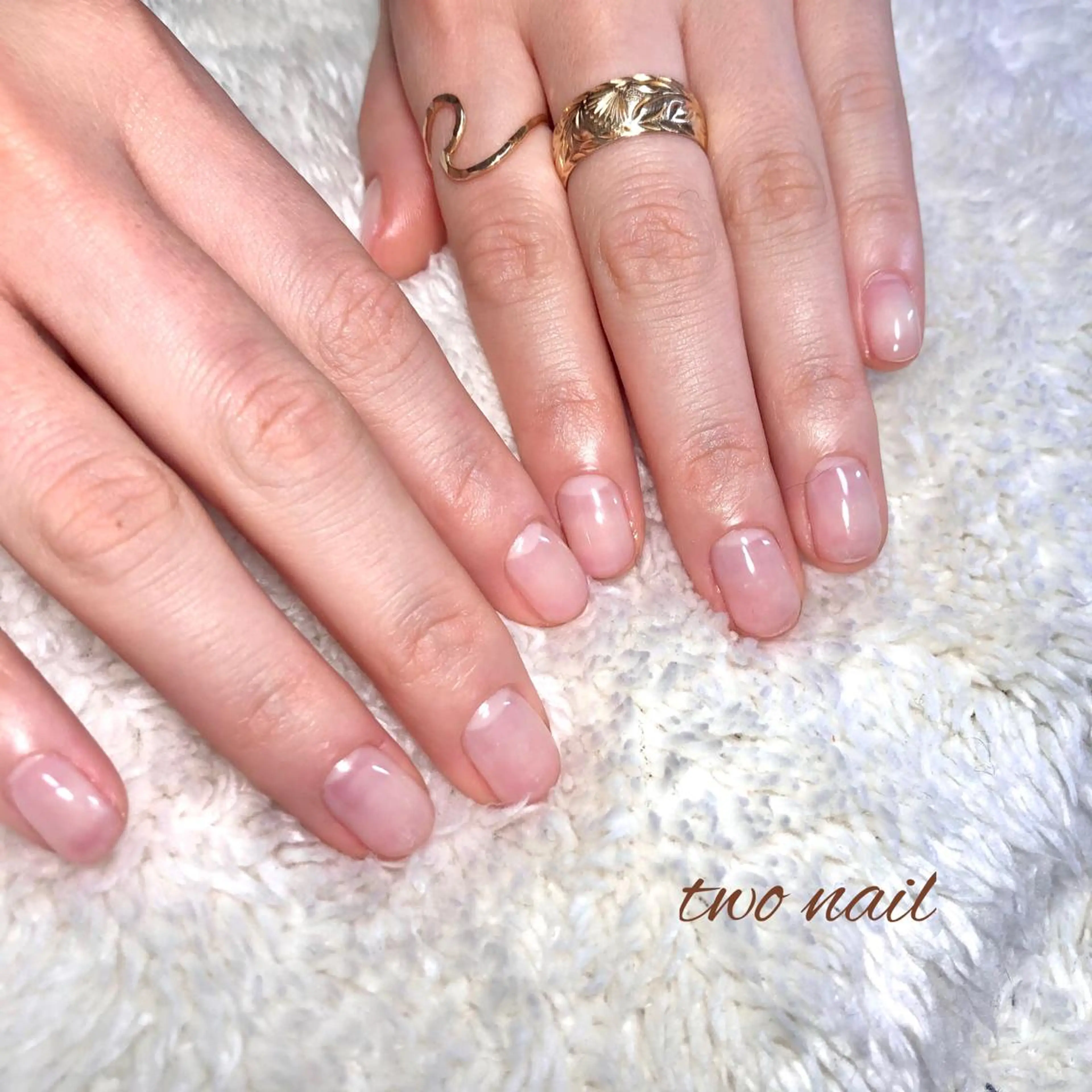 ネイル アートネイル フットネイル ハート ニュアンスネイル ホワイト ハンドネイル two nailのネイルデザイン