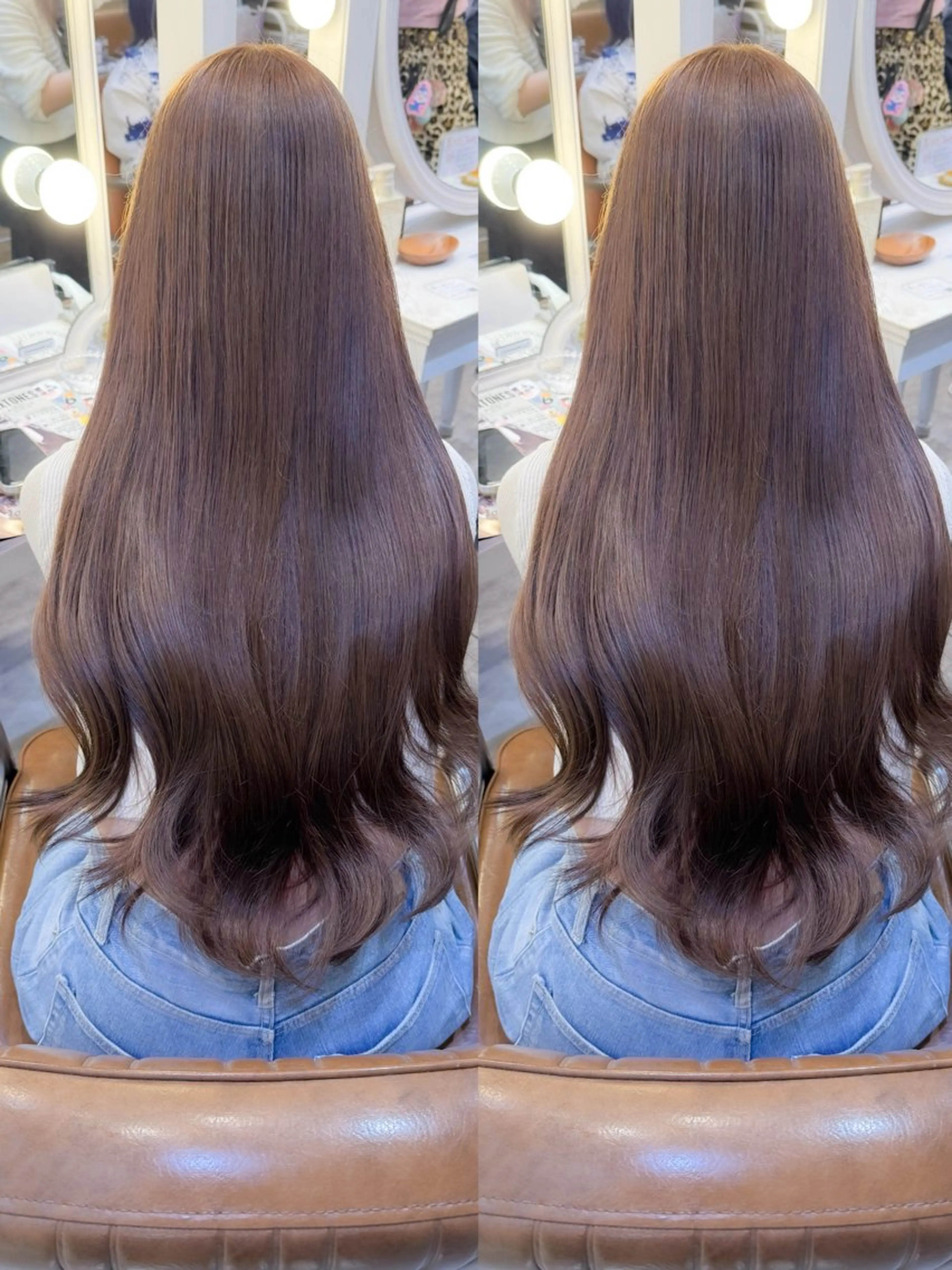 ロング カラー ロング ヘアカラー トリートメント 横浜🍒ルーツカラー エクステ／RIEのヘアスタイル
