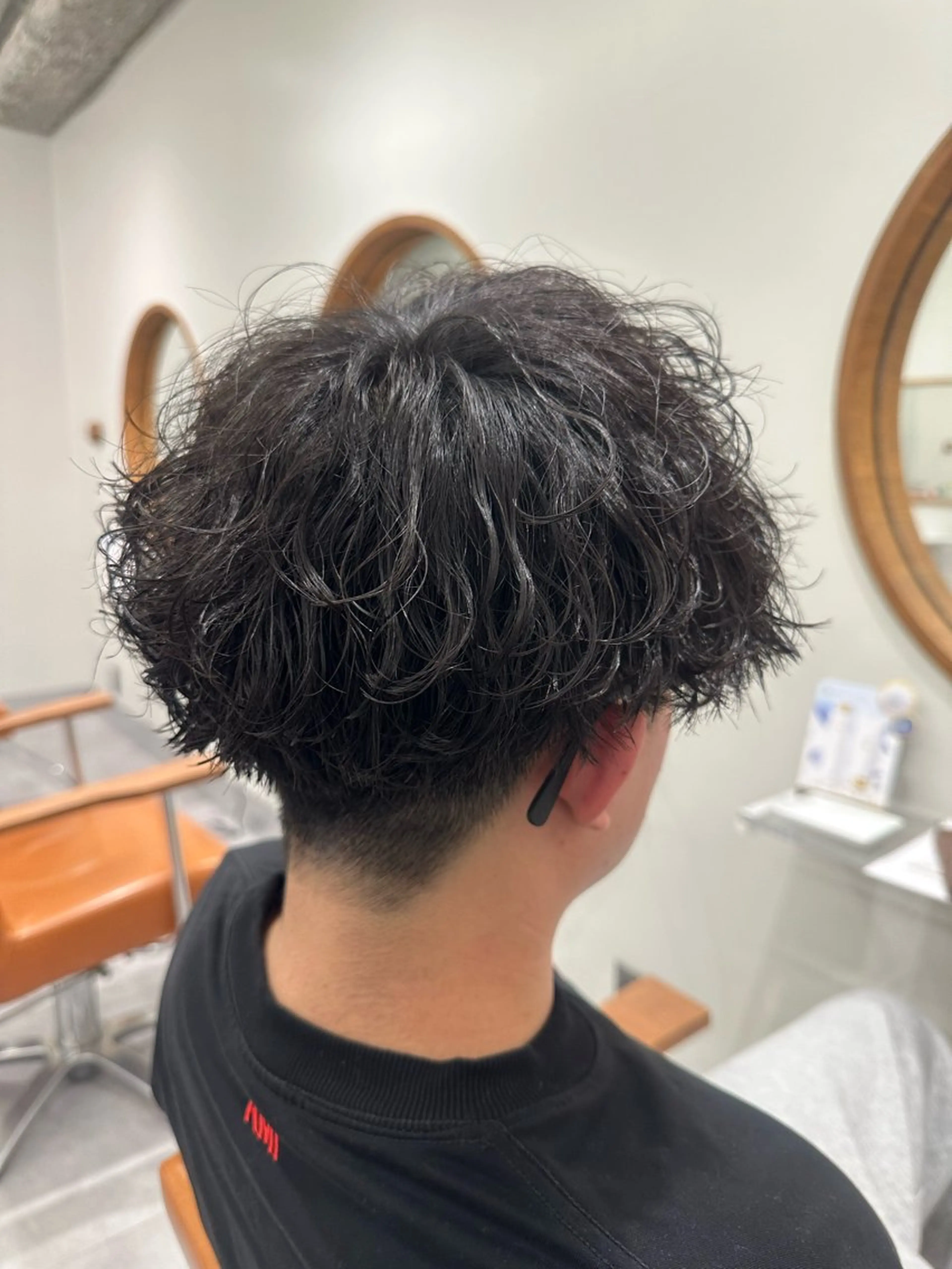 パーマ メンズ カット パーマ トリートメント ヘッドスパ 【メンズ専門】名駅 /パーマ/髪質改善のヘアスタイル