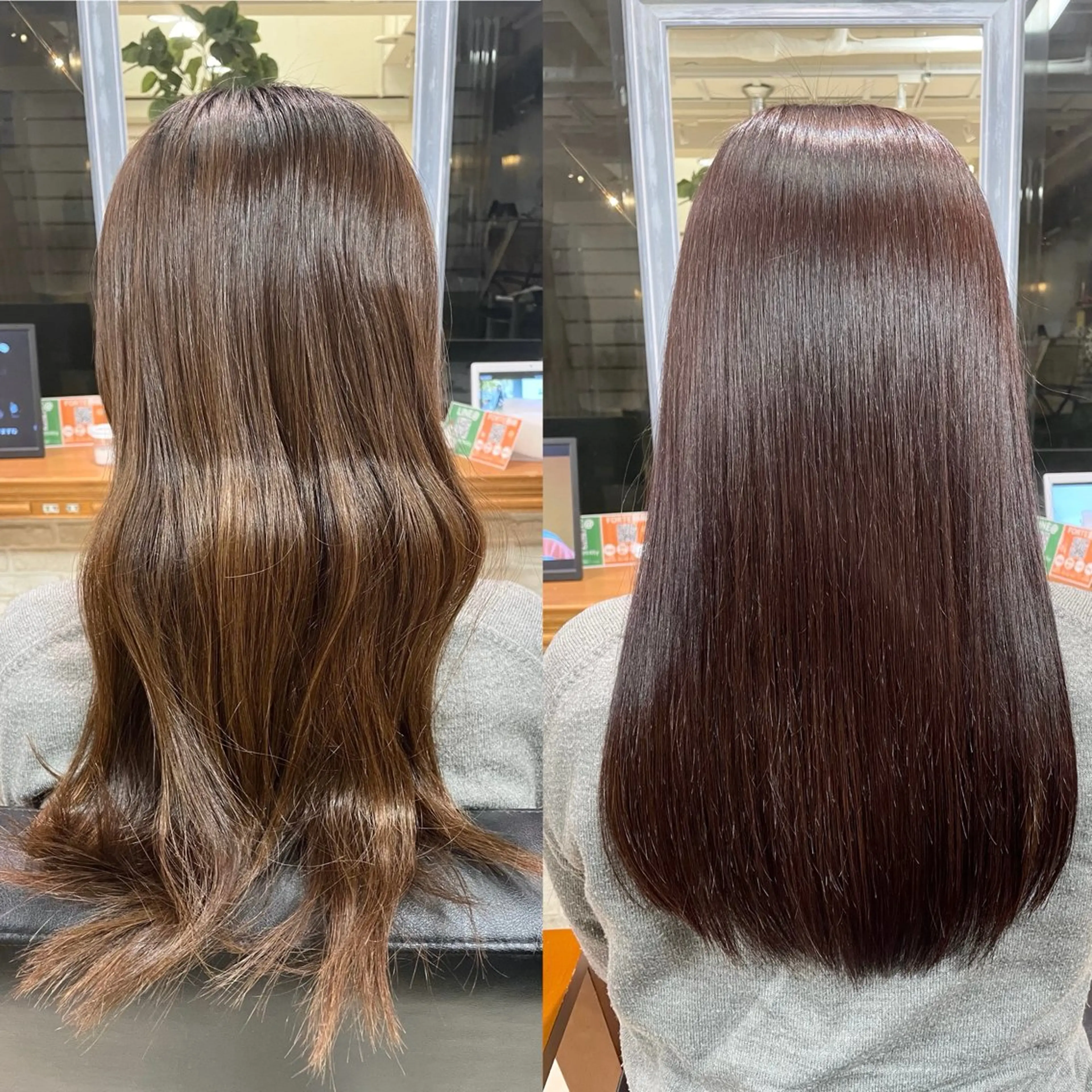 ロング カラー トリートメント 盛れる顔周り/髪質 改善/ふみか🩰🤍のヘアスタイル