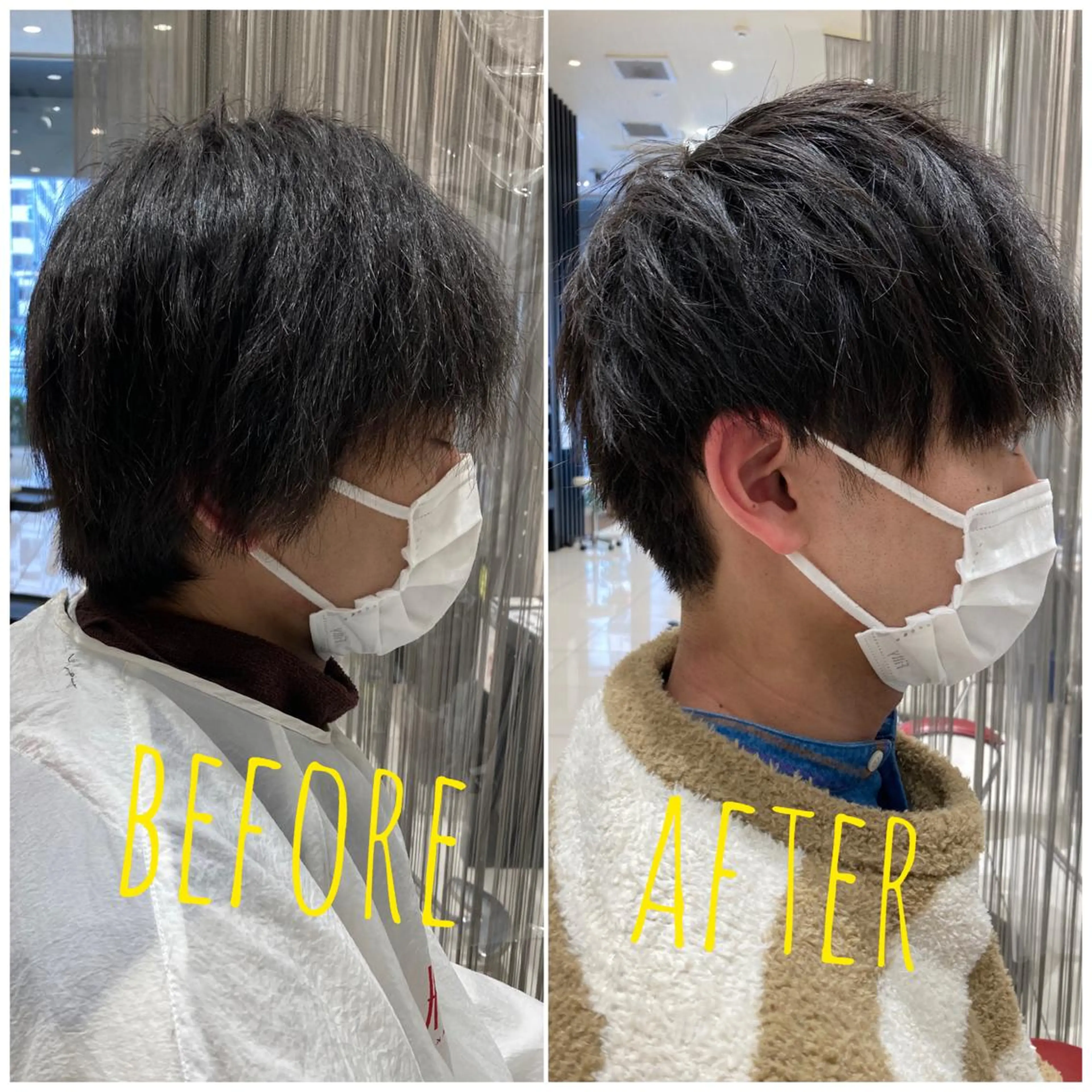 ショート カラー パーマ メンズ 田畑 福恵のヘアスタイル