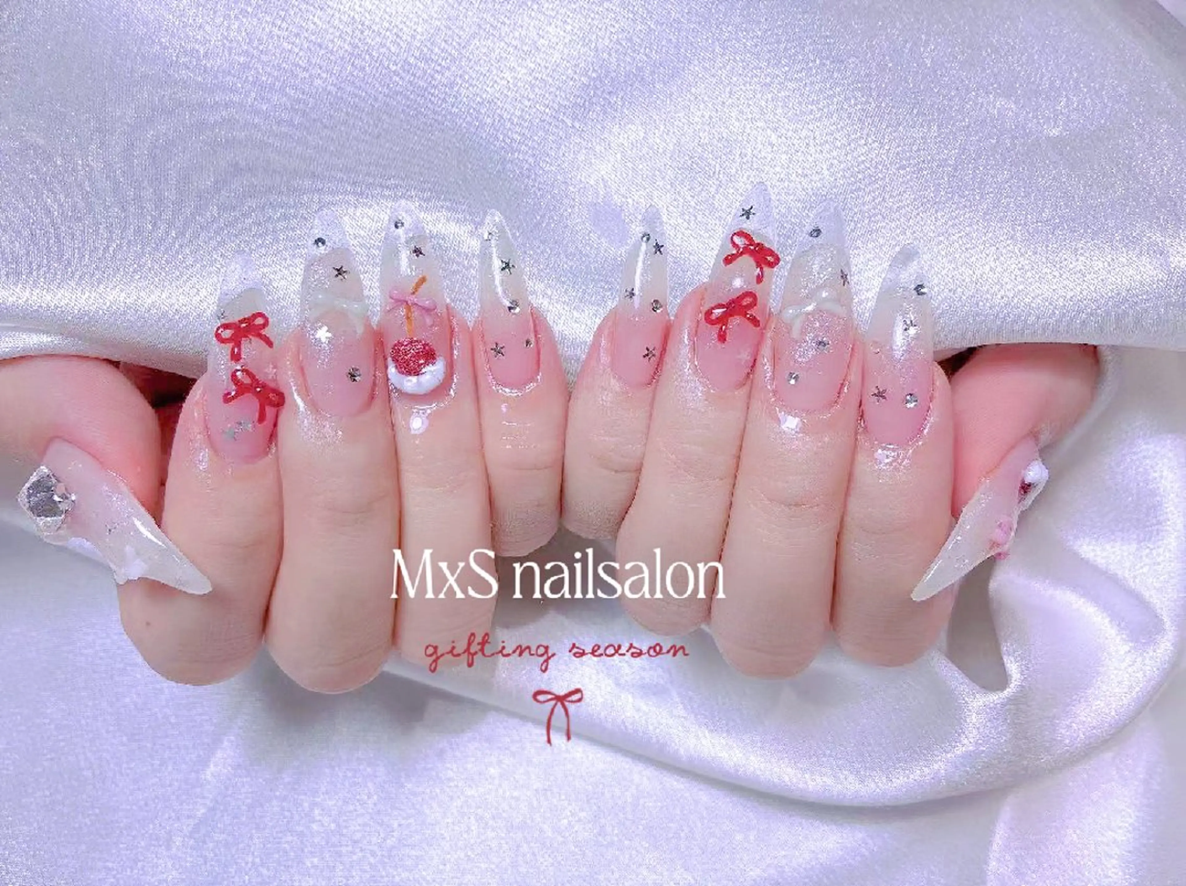 ネイル ジェルネイル 韓国ネイル マグネットネイル パラジェル ワンホンネイル ハンドネイル M×S Nail みなのネイルデザイン