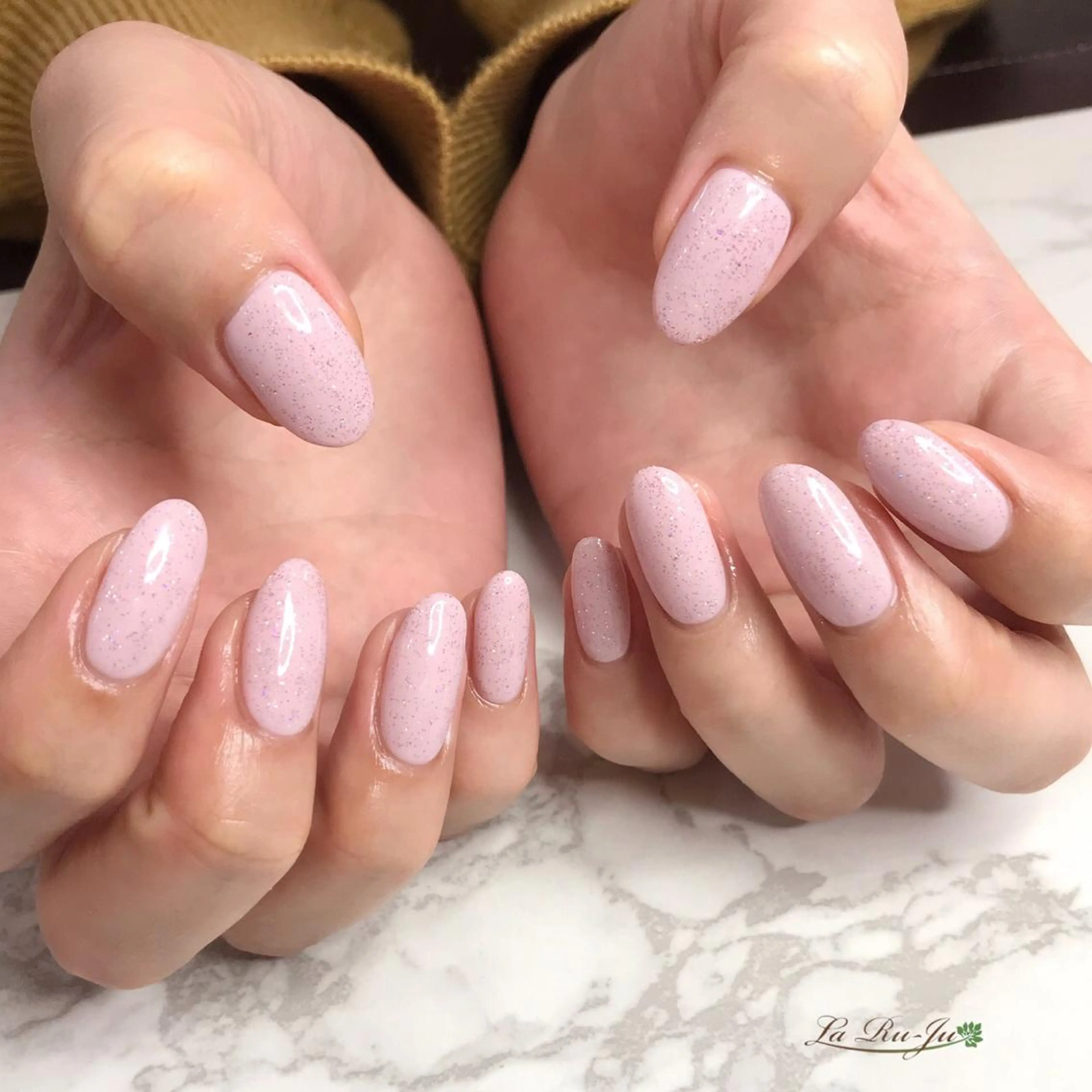 ネイル ラメ(グリッター) パステルネイル ピンク 春ネイル 菅沼 萌衣のネイルデザイン