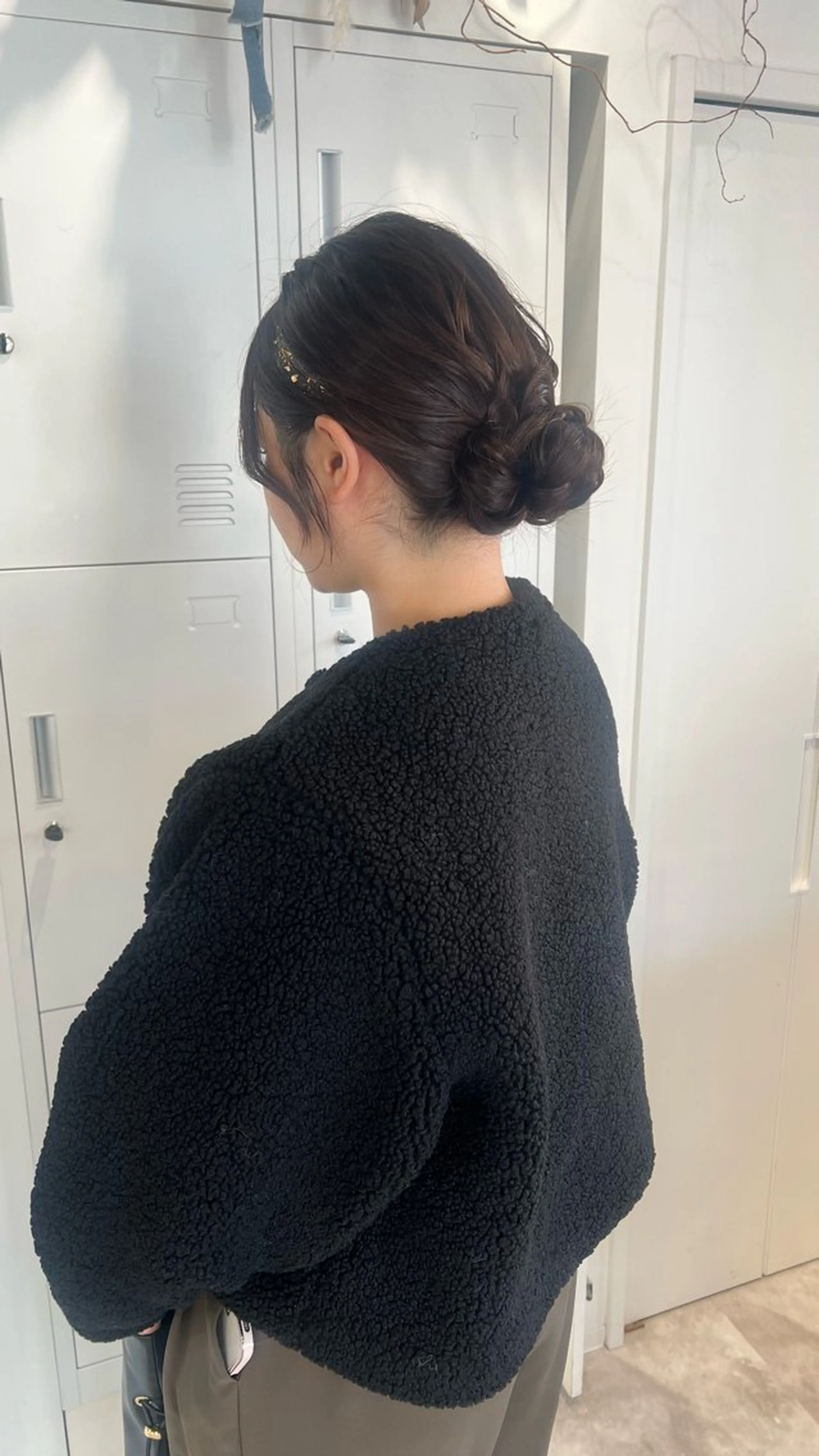 セミロング ヘアアレンジ ヘアセット 黒阪 なみのヘアスタイル