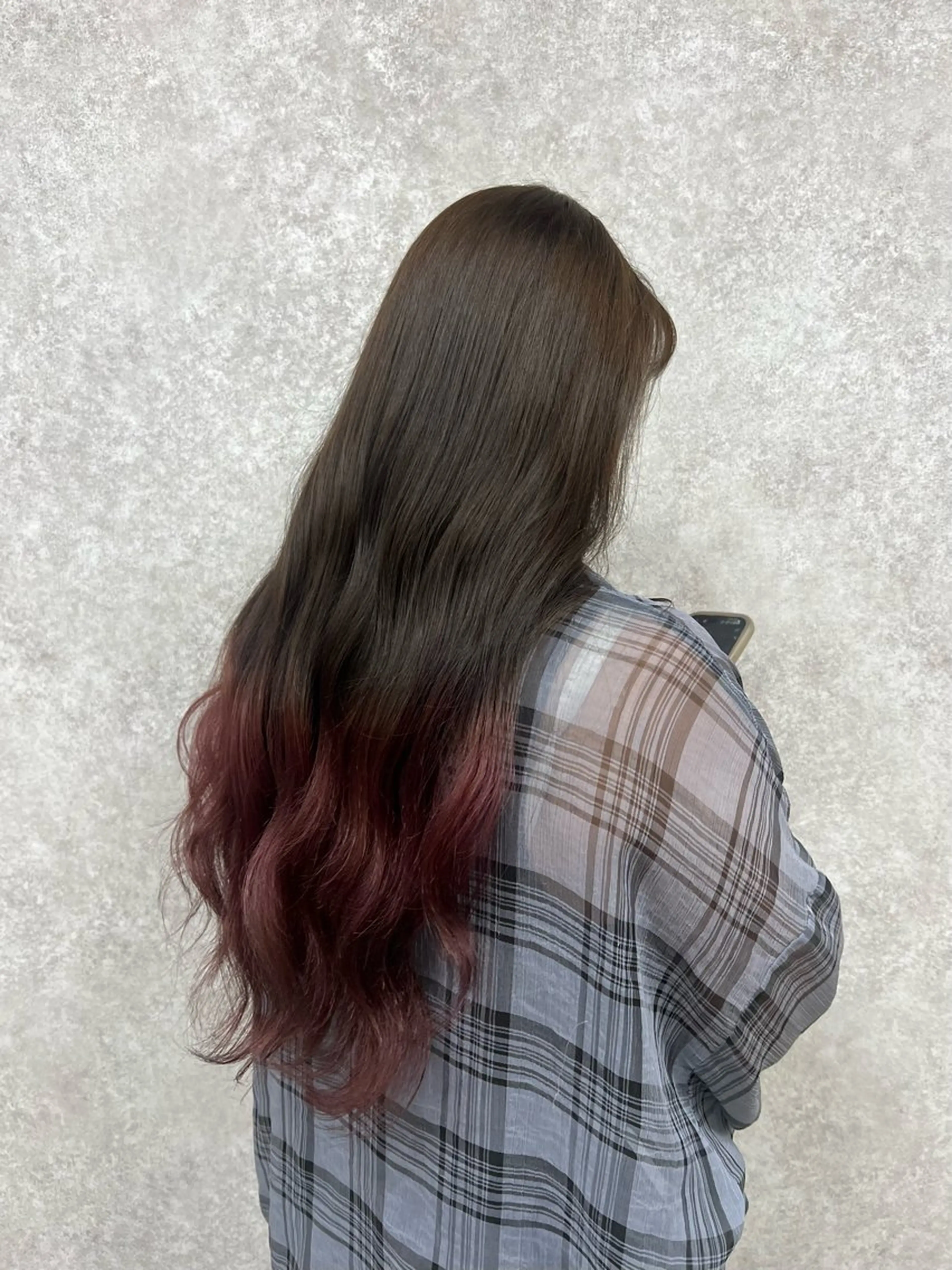 ロング トリートメント ヘアカラー トリートメント 平野 優菜 / minim 艶カラーのヘアスタイル