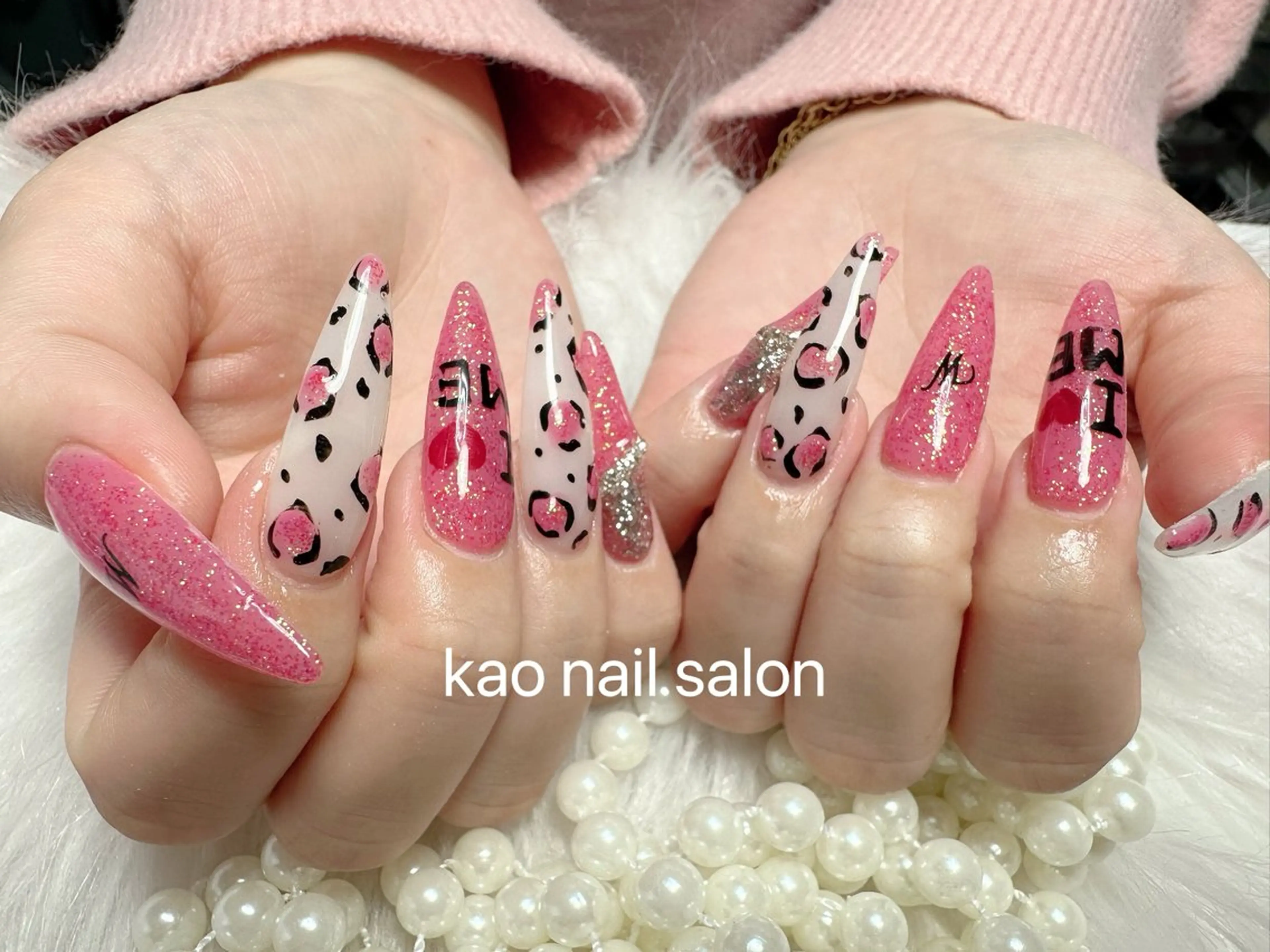 ネイル ハンドネイル kao  パラジェル スカルプ/長さだしのネイルデザイン