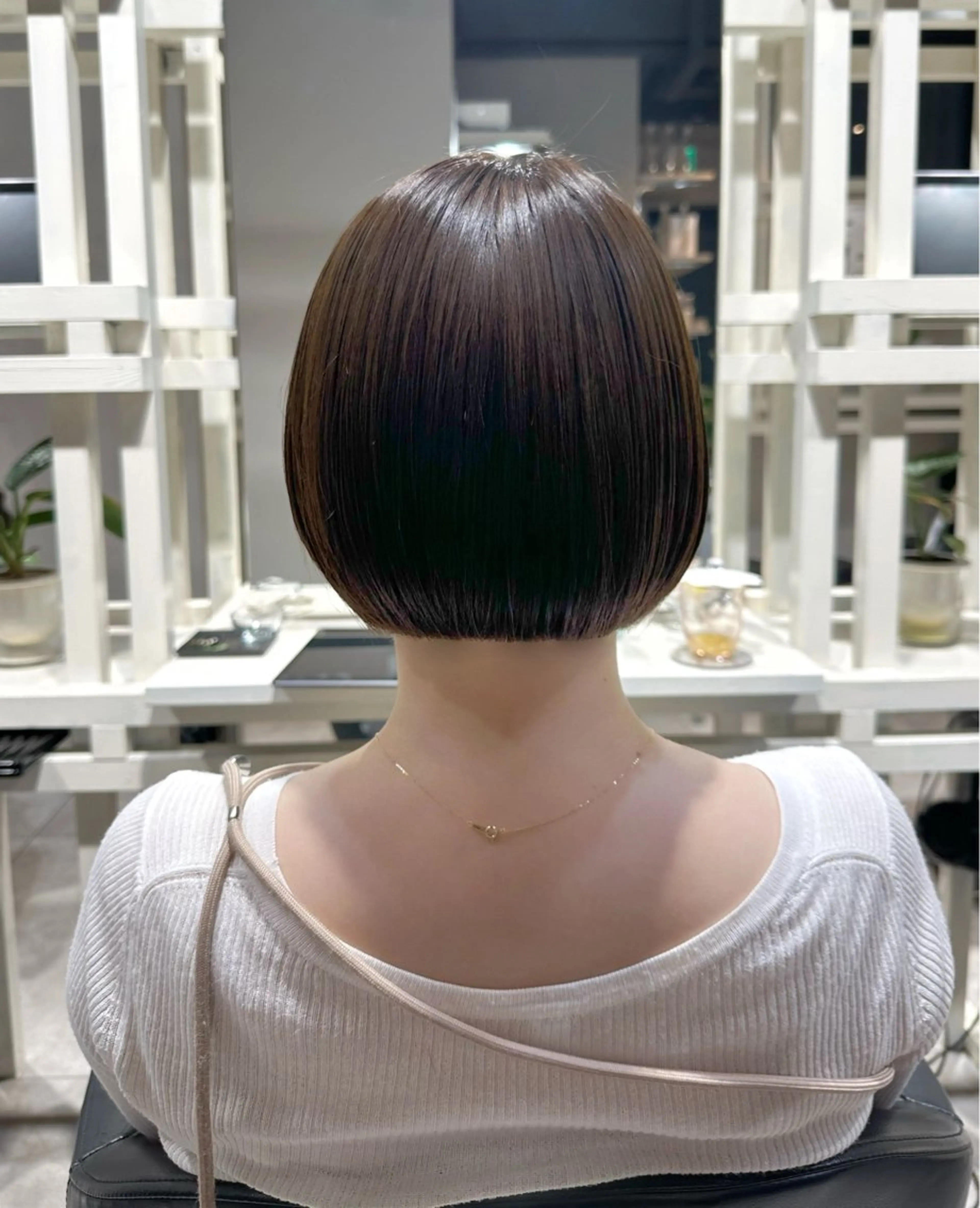 ショート カラー カット ヘアカラー トリートメント 透明感カラー/ボブ /佐藤伶のヘアスタイル