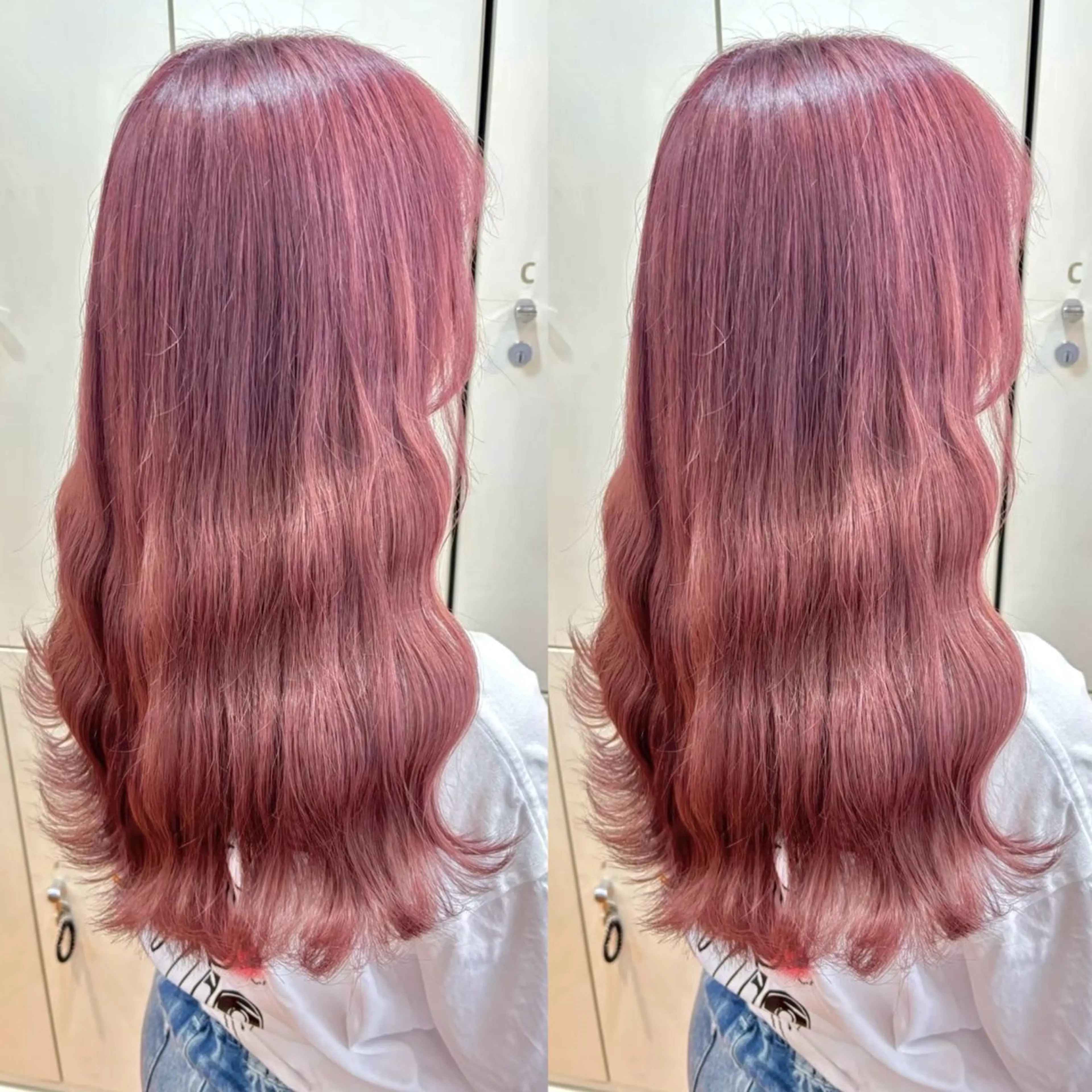 ロング ヘアカラー ヘアメ🎀推しカラー 🥣横浜/しほ🧸のヘアスタイル