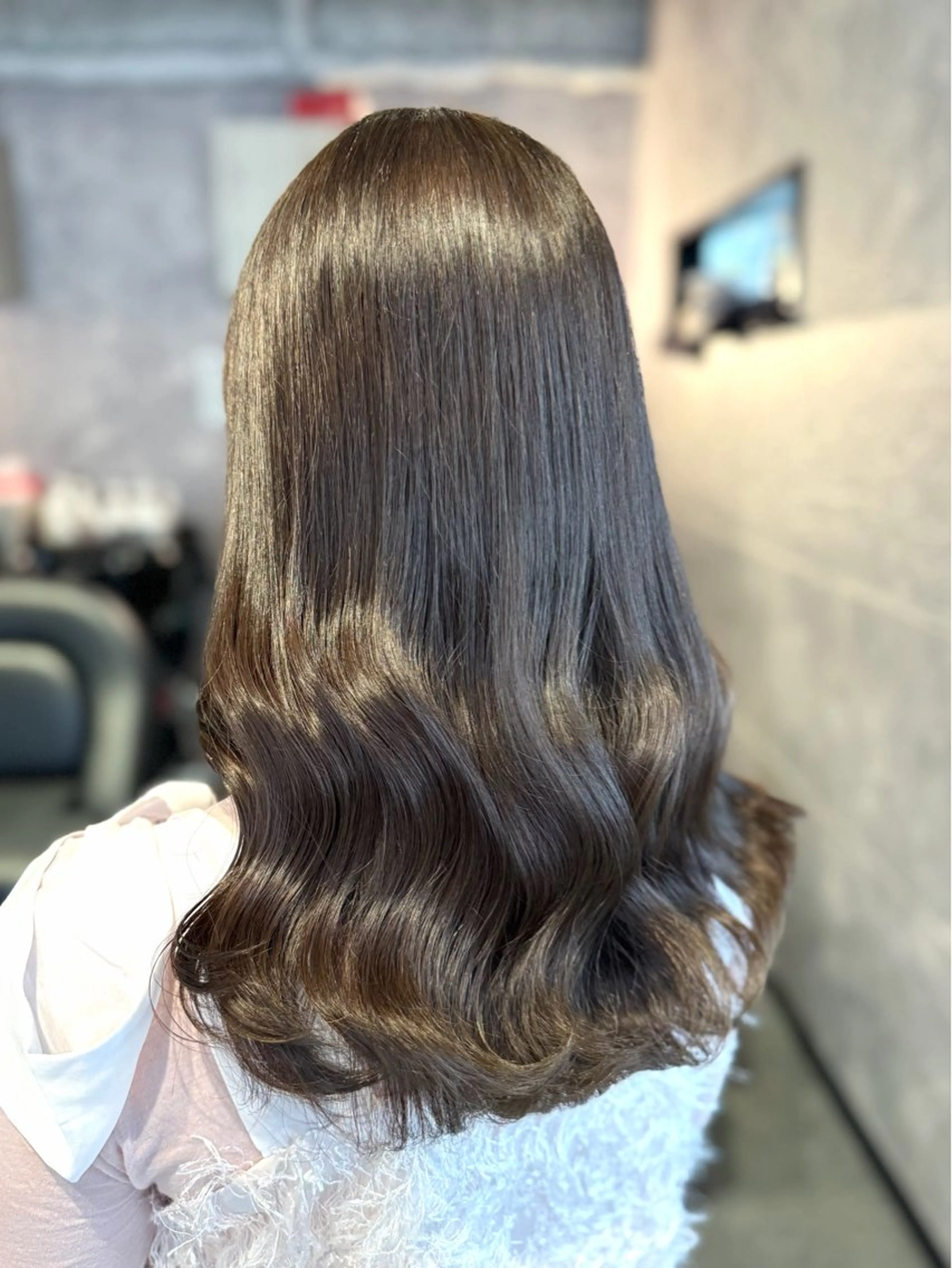 ロング カラー カット ヘアカラー トリートメント 🩶鈴木茉奈🩶艶髪 /透明感/暖色カラーのヘアスタイル