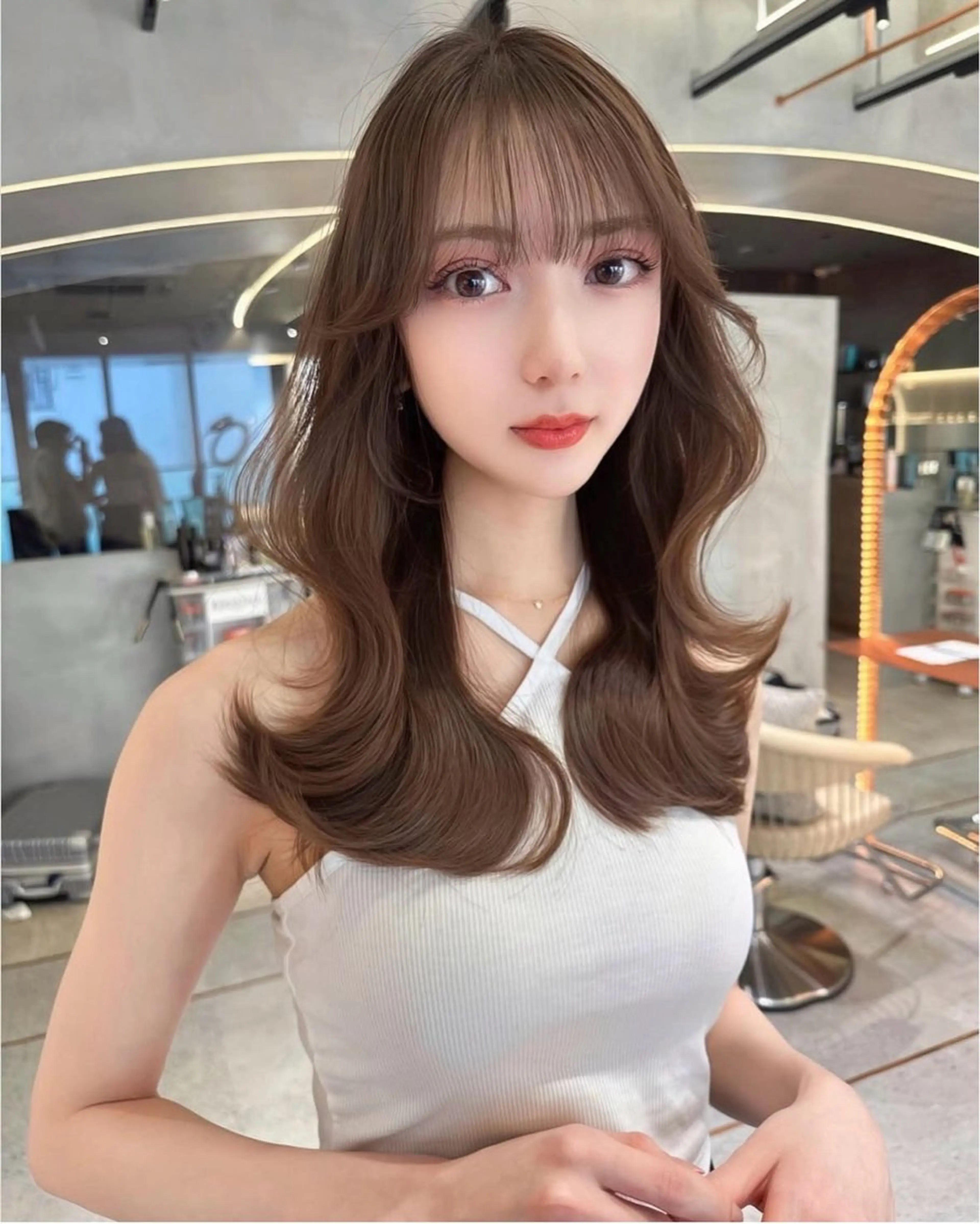 ロング カット ヘアカラー 似合わせカラーの達人 ダブルカラー/森栄範のヘアスタイル