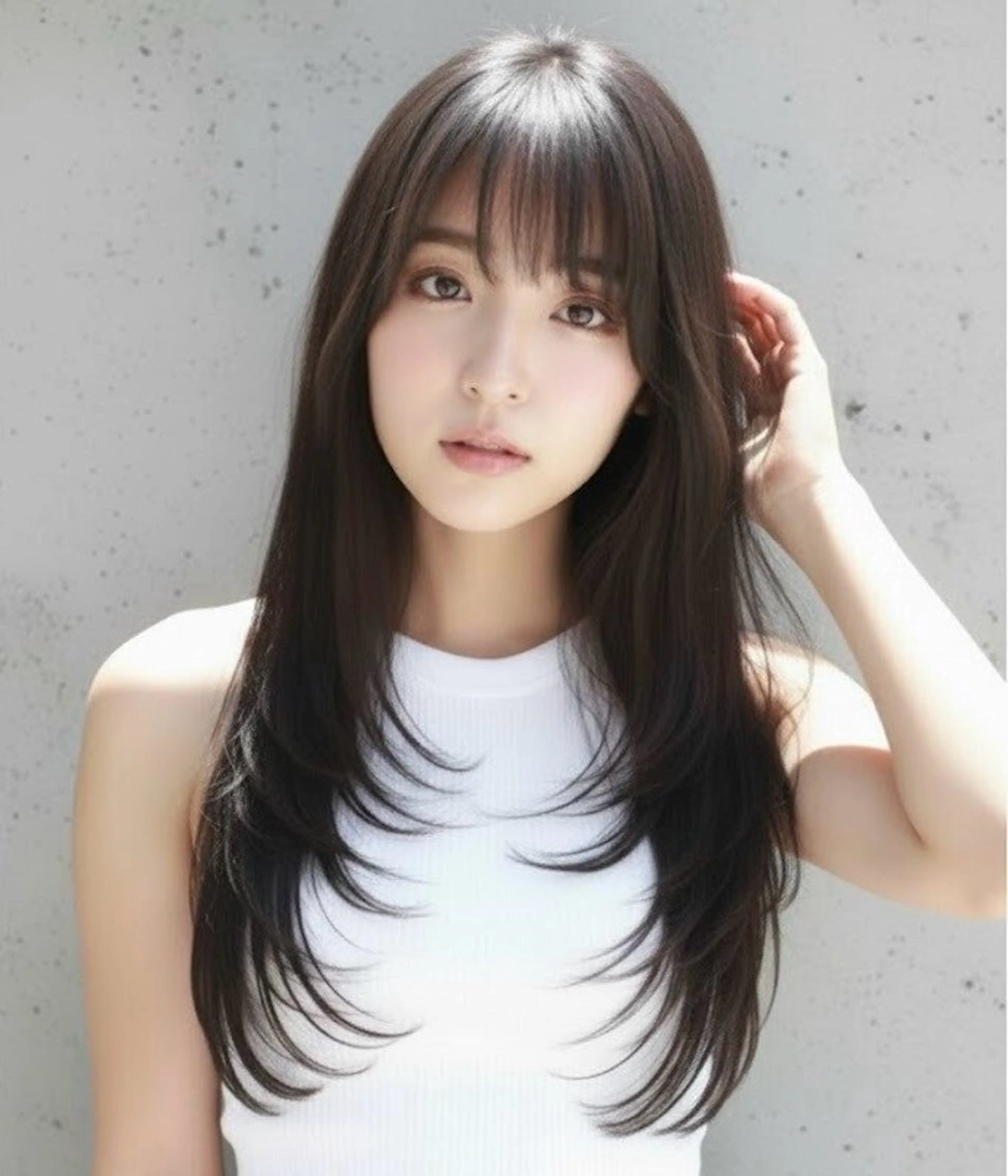 ⭐️ミニモ限定価格⭐️ロング料金なし🍒デザインカット＋ケアN.カラー＋3STEPトリートメント🍒の写真