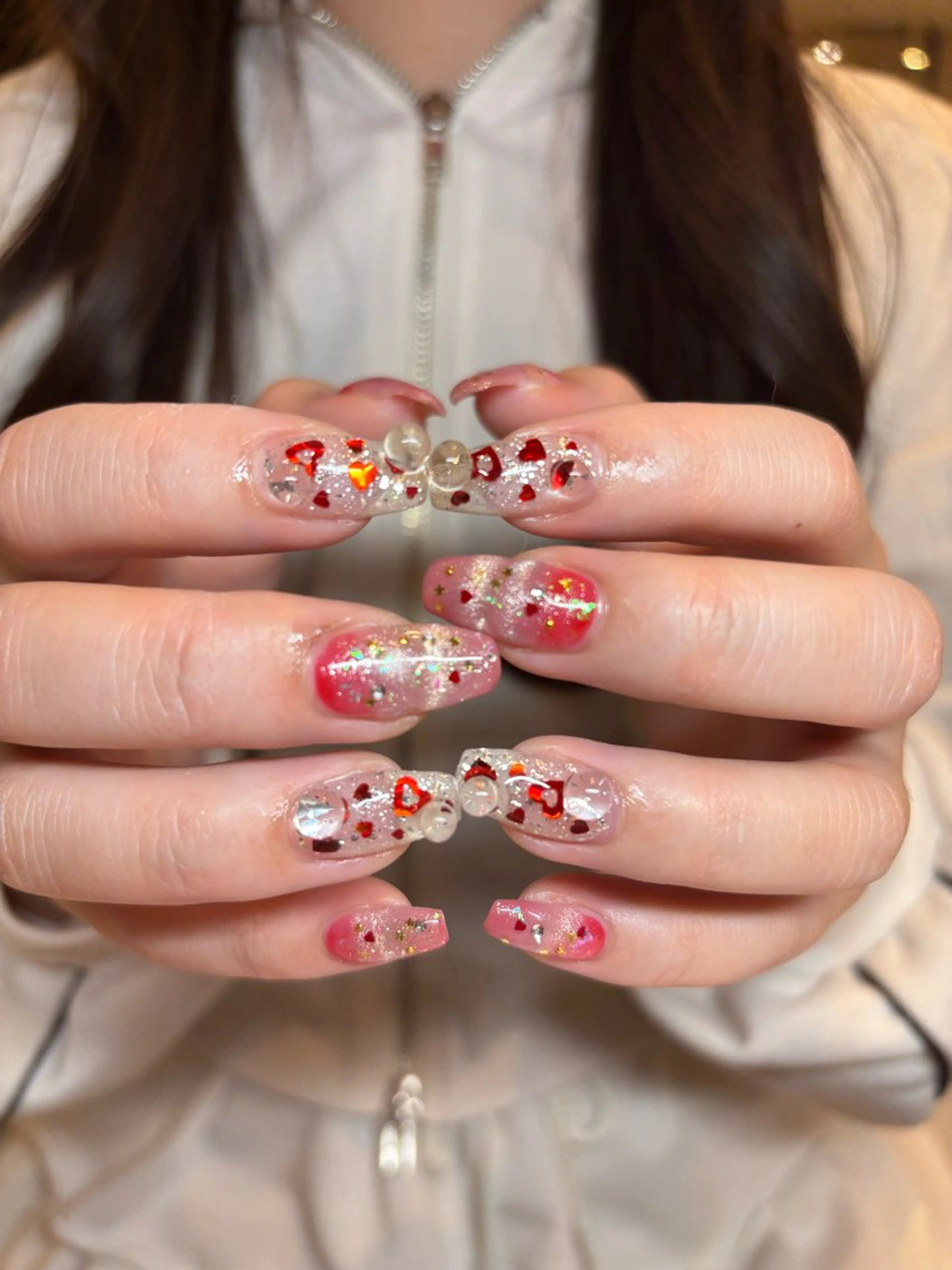 ネイル ハンドネイル 倫実/スカルプ /ガーリー/個性派のネイルデザイン