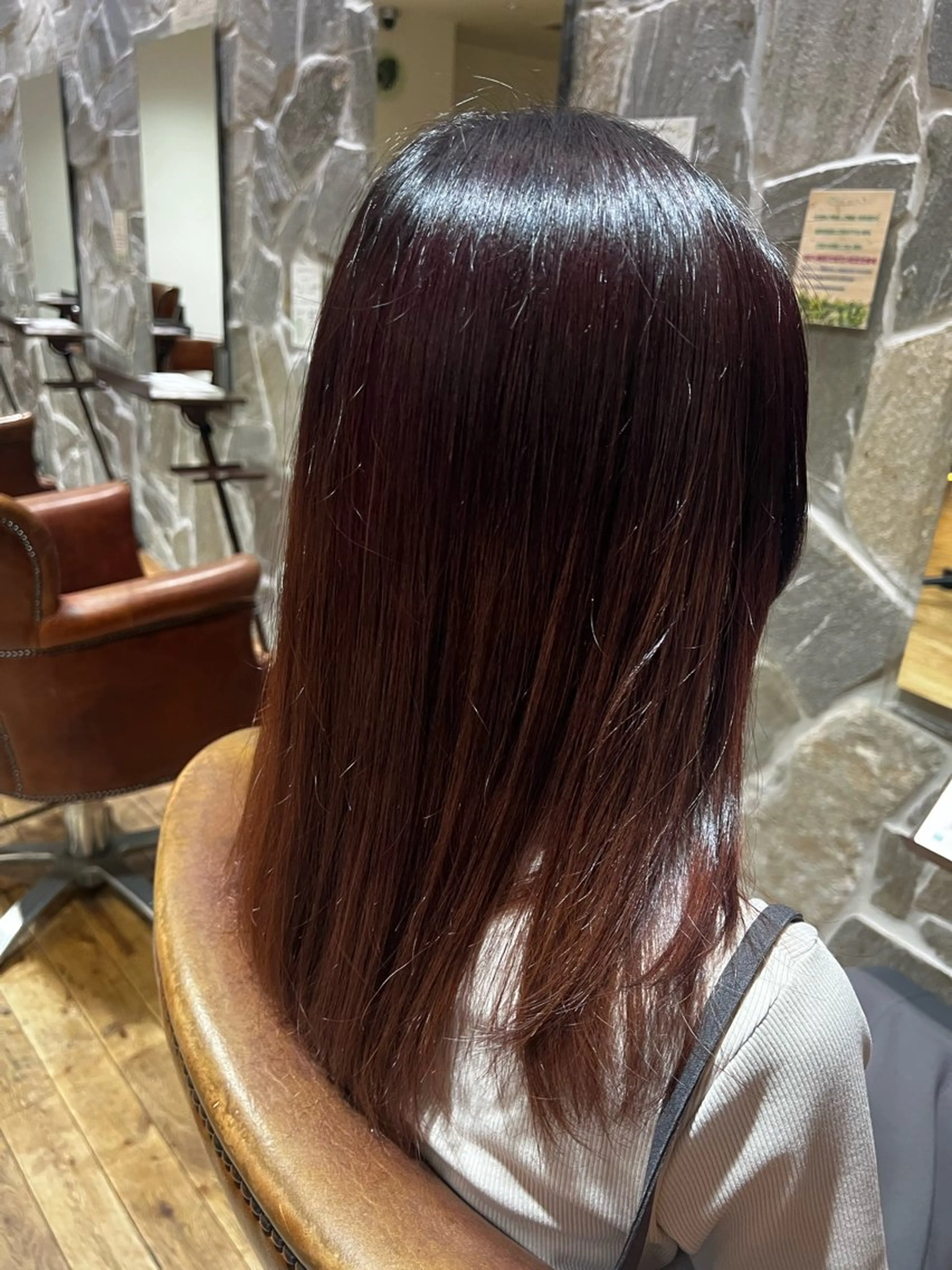 カラー 髪質改善 ふくむら ゆうかのヘアスタイル