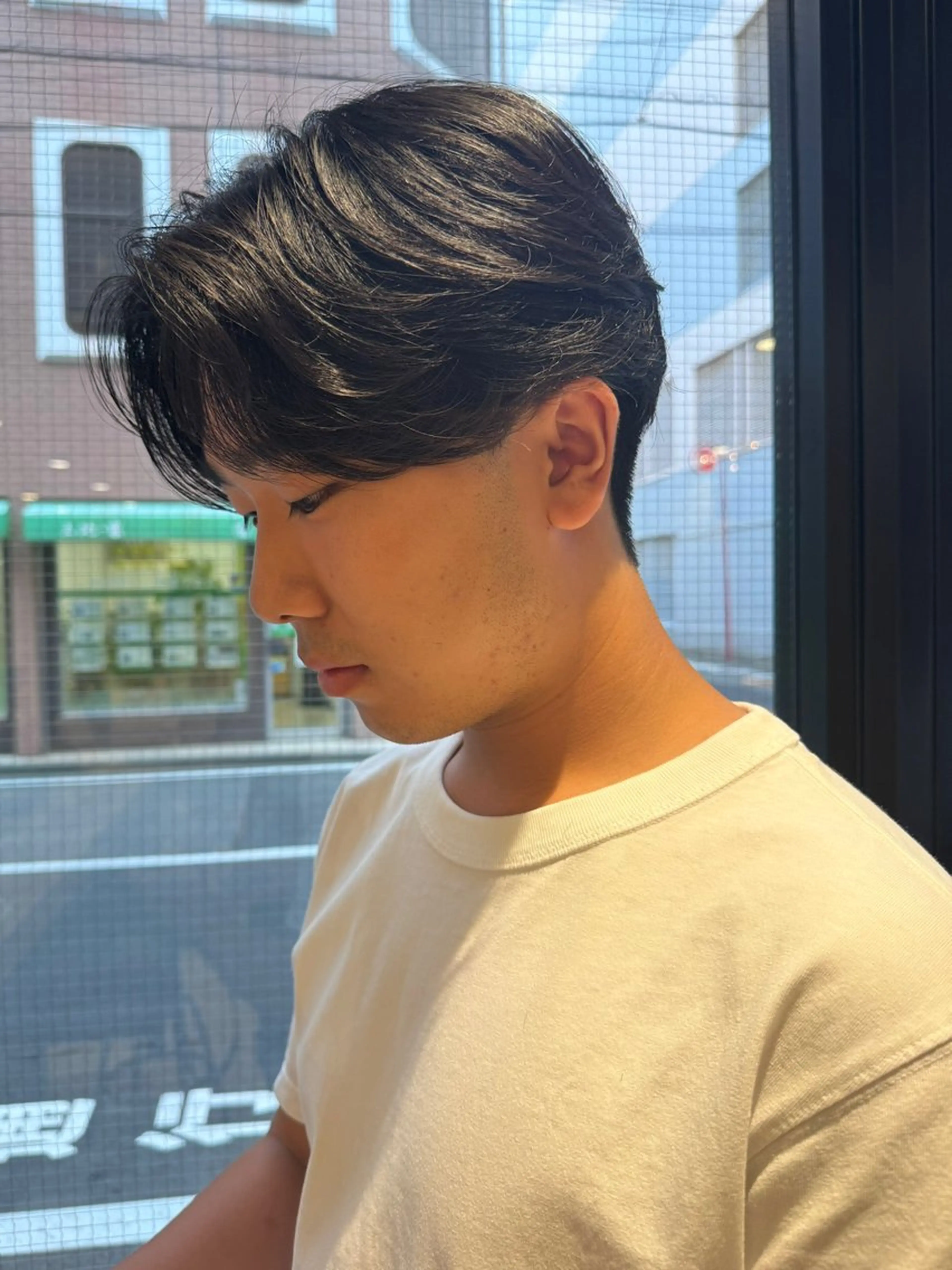 ショート パーマ メンズ フェザー/ニュアンス パーマ/ryutoのヘアスタイル