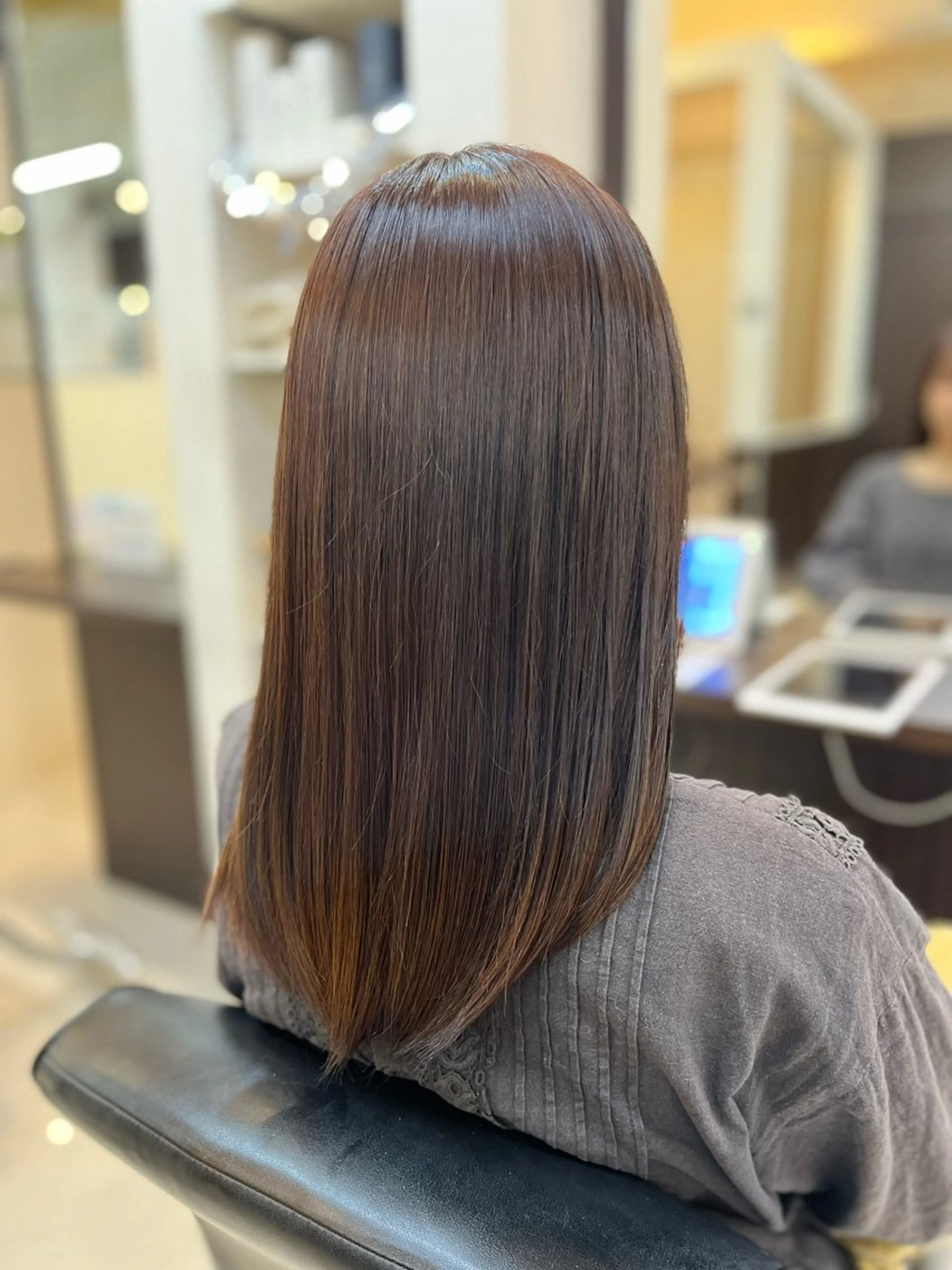 セミロング ピンクブラウン ヘアカラー 🍒 SANA🍒のヘアスタイル